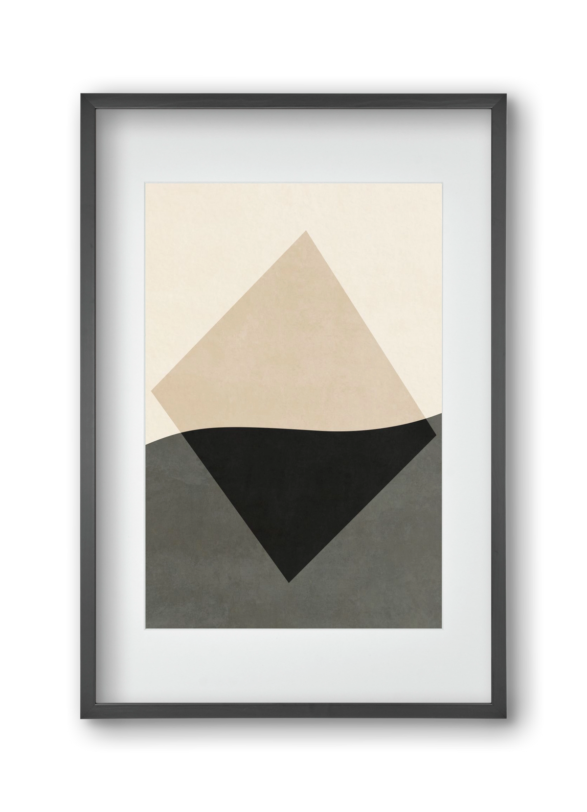 MINIMAL GEOMETRIES 01 , 30x45 cm (20x30 cm), Fekete keret, paszpartuval
