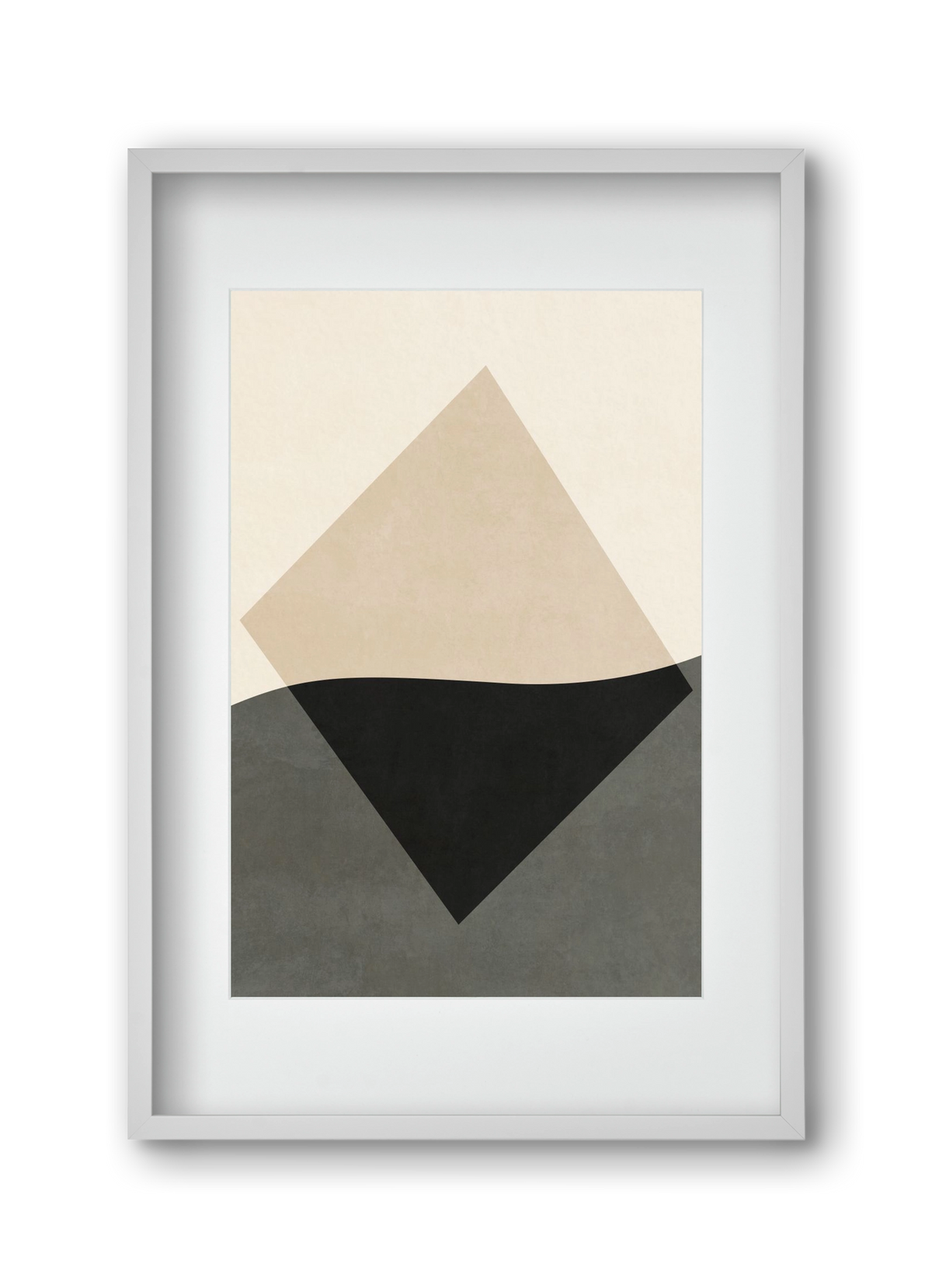 MINIMAL GEOMETRIES 01 , 30x45 cm (20x30 cm), Fehér keret, paszpartuval