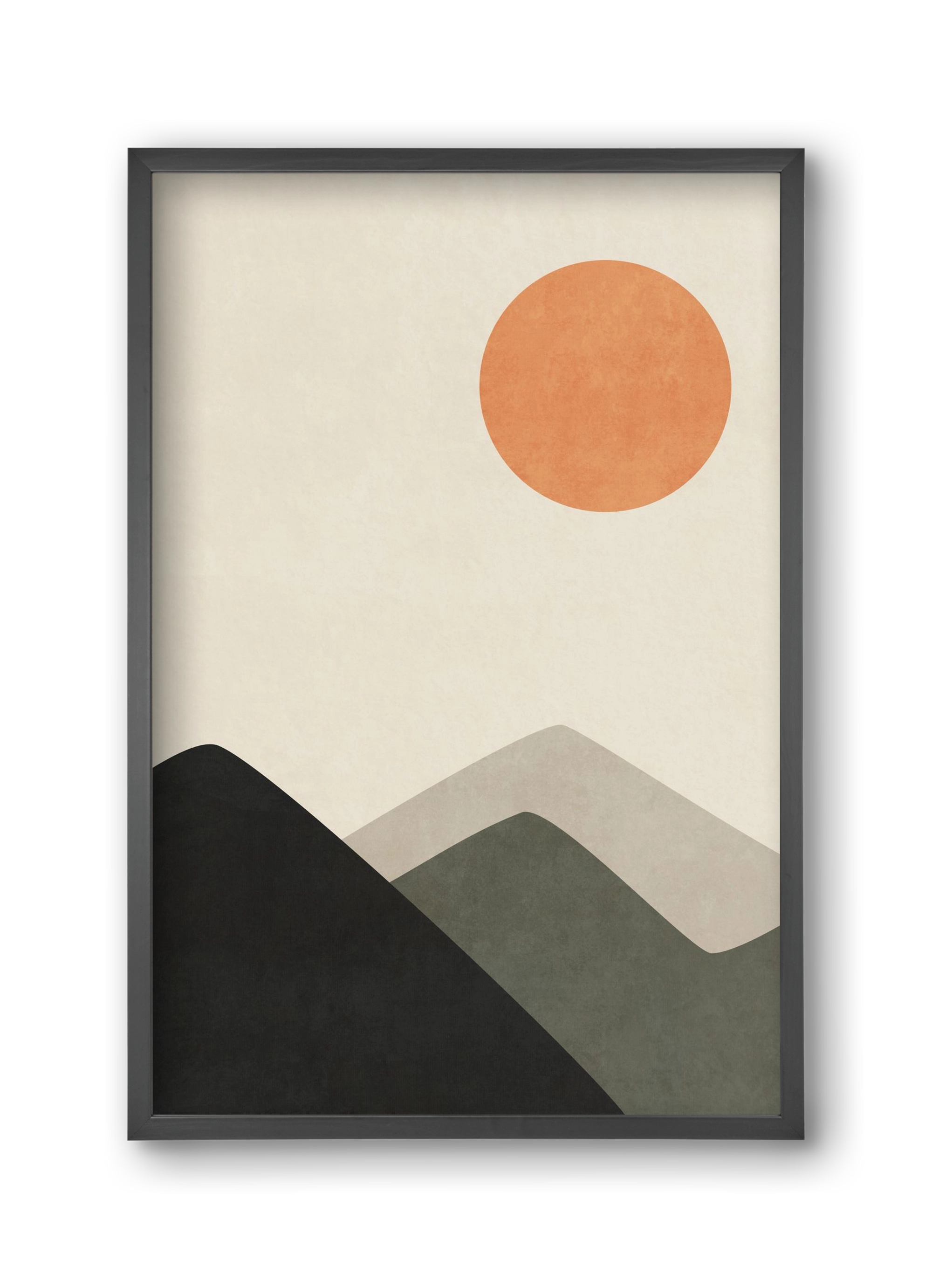 MINIMAL LANDSCAPE 02 , 30x45 cm (30x45 cm), Fekete keret