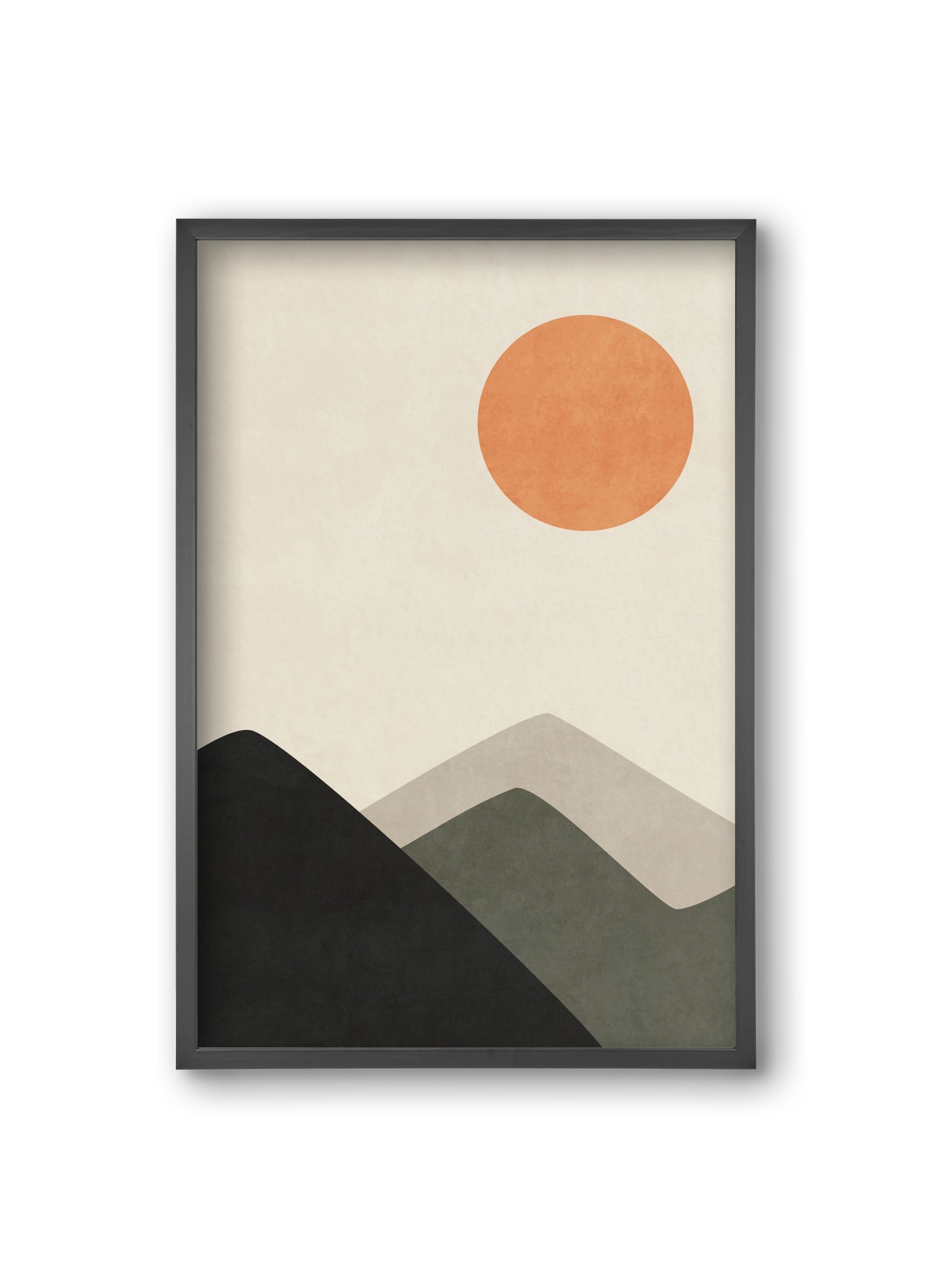 MINIMAL LANDSCAPE 02 , 20x30 cm (20x30 cm), Fekete keret