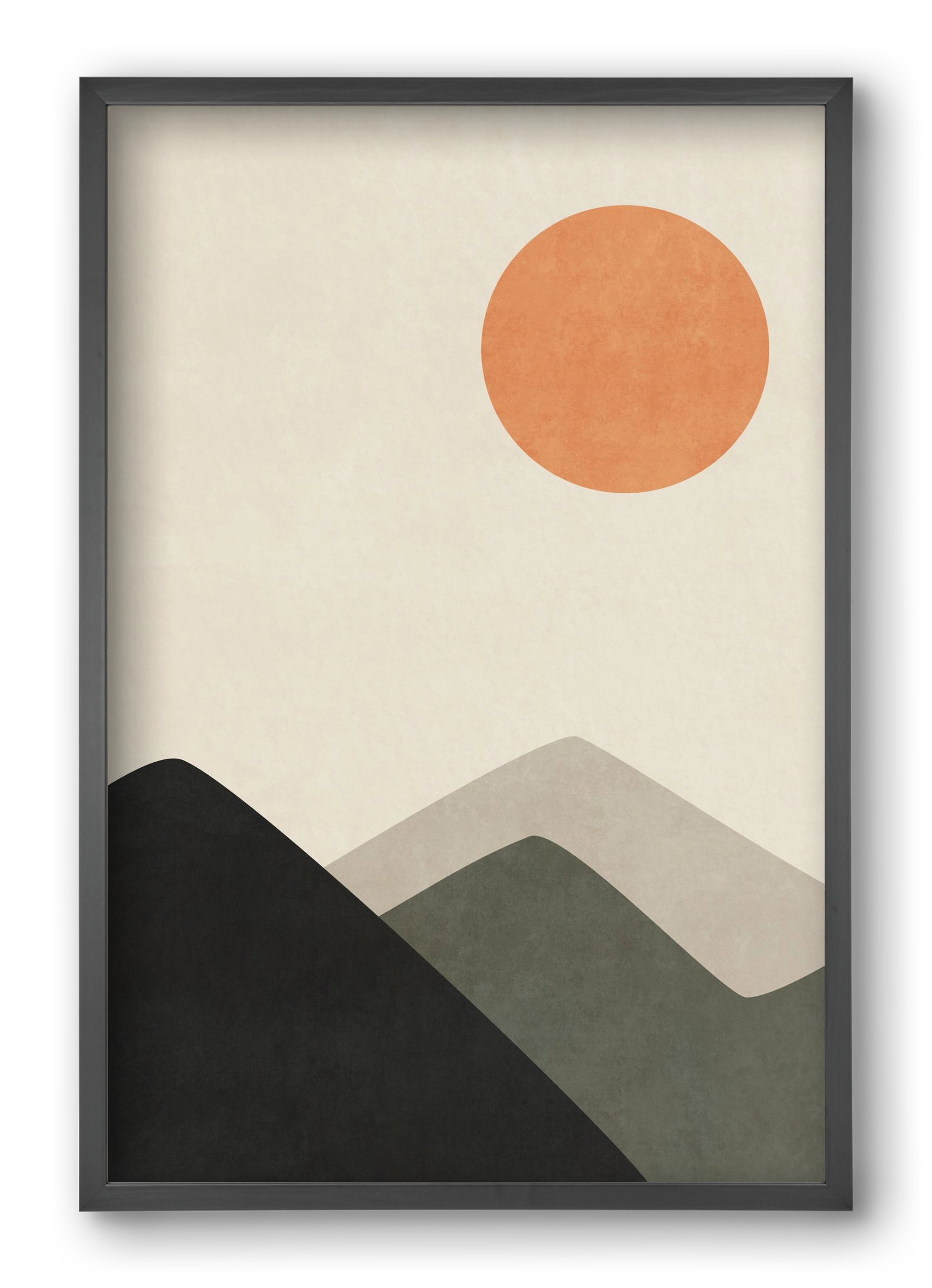 MINIMAL LANDSCAPE 02 , 40x60 cm (40x60 cm), Fekete keret