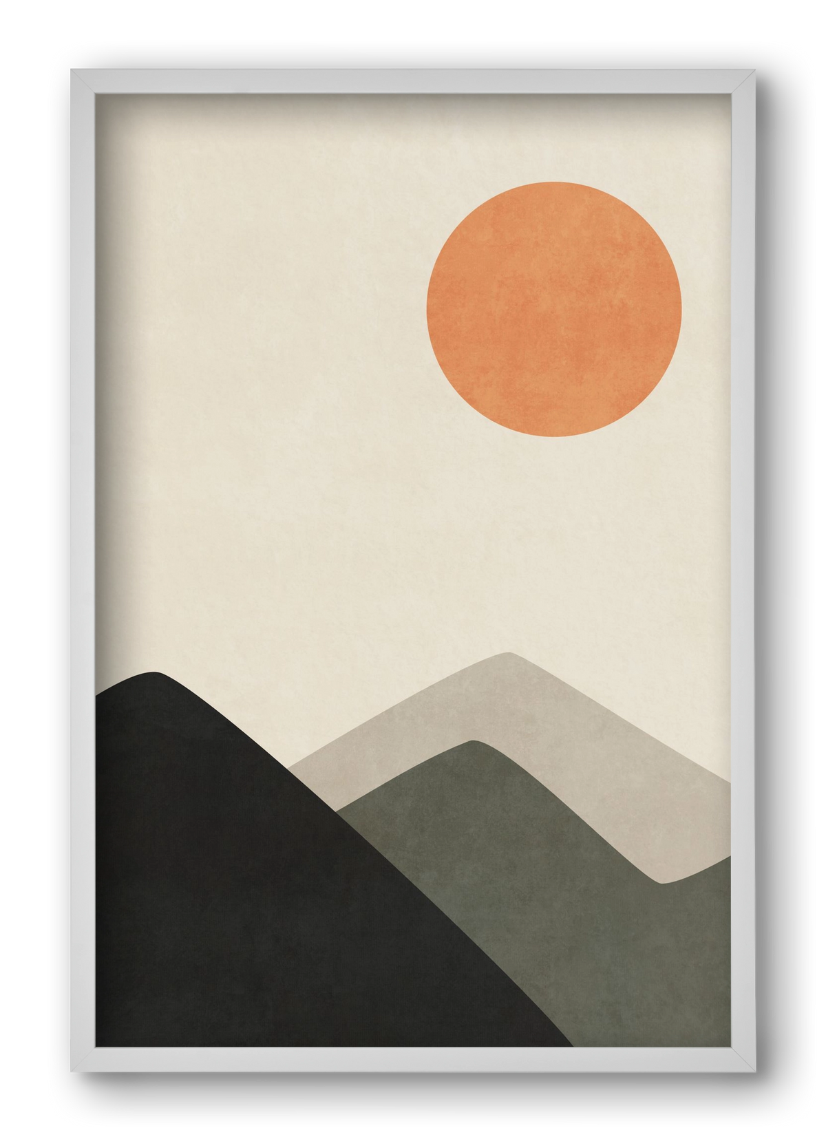 MINIMAL LANDSCAPE 02 , 40x60 cm (40x60 cm), Fehér keret