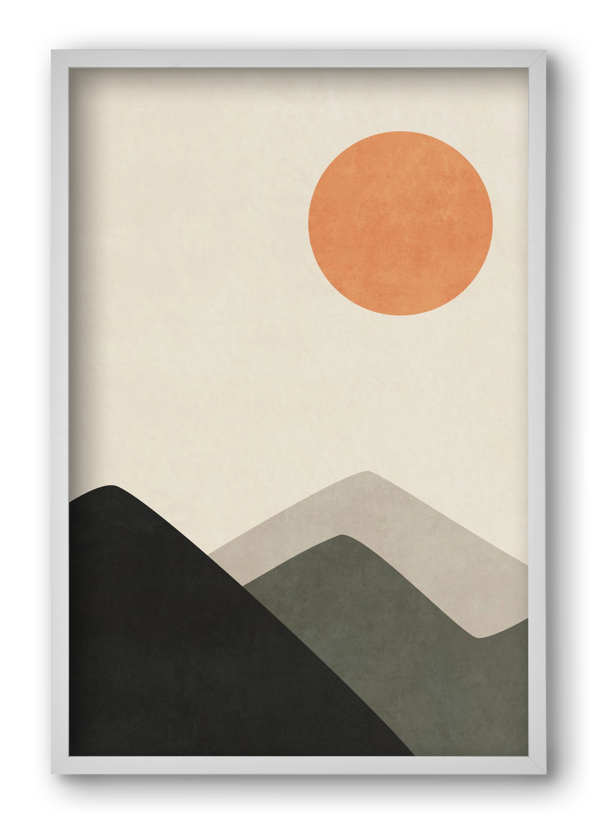 MINIMAL LANDSCAPE 02 , 40x60 cm (40x60 cm), Fehér keret