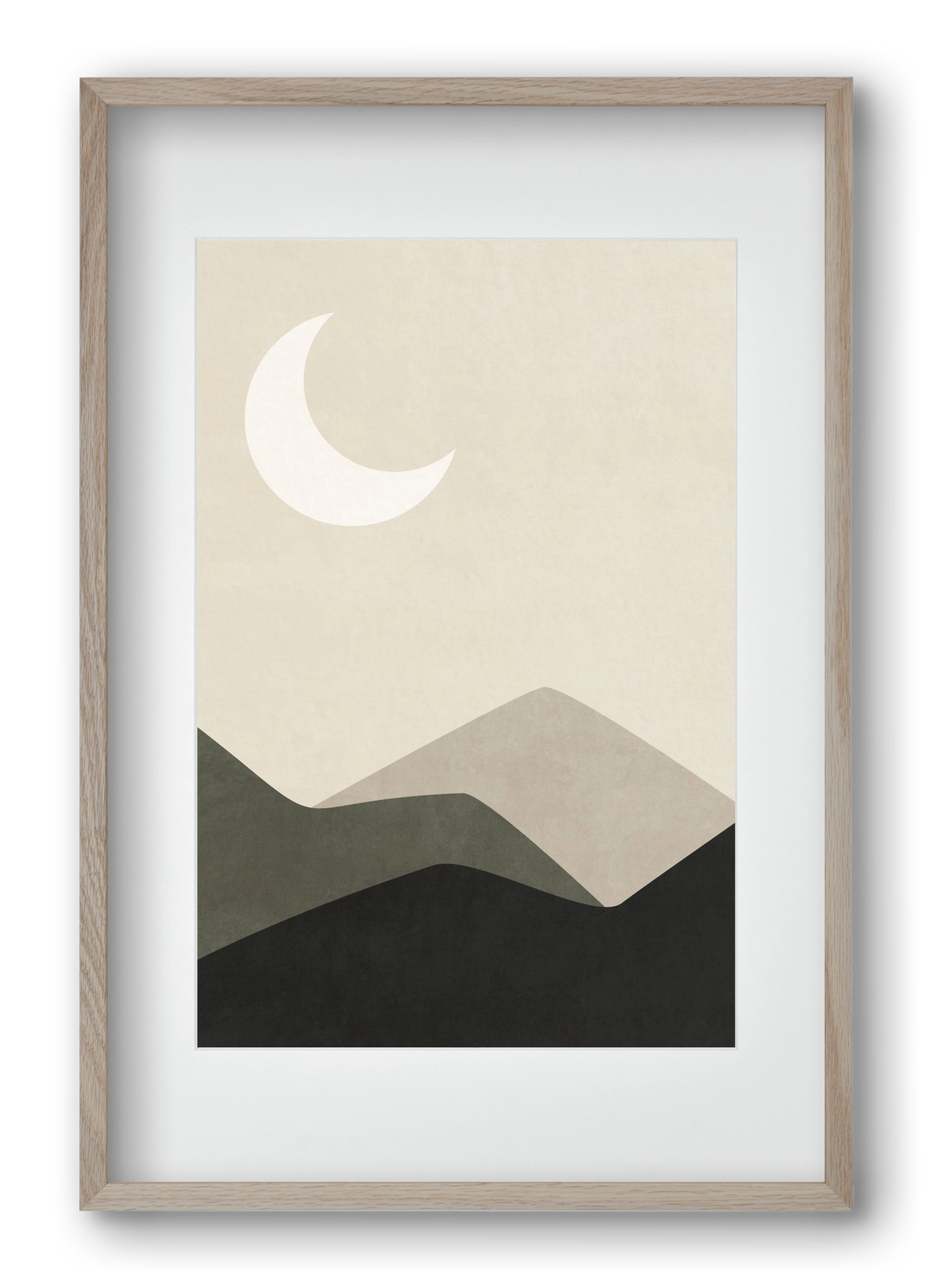 MINIMAL LANDSCAPE 01, 40x60 cm (30x45 cm), Tölgy keret, paszpartuval