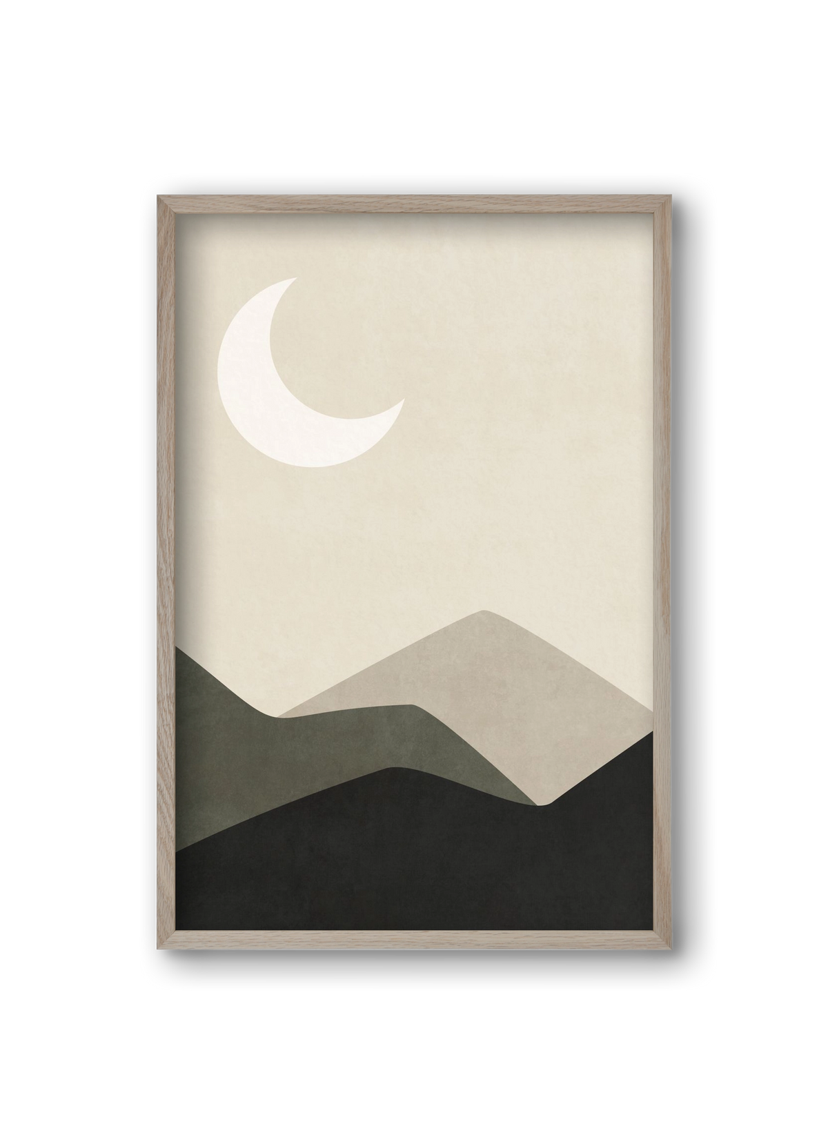 MINIMAL LANDSCAPE 01, 20x30 cm (20x30 cm), Tölgy keret