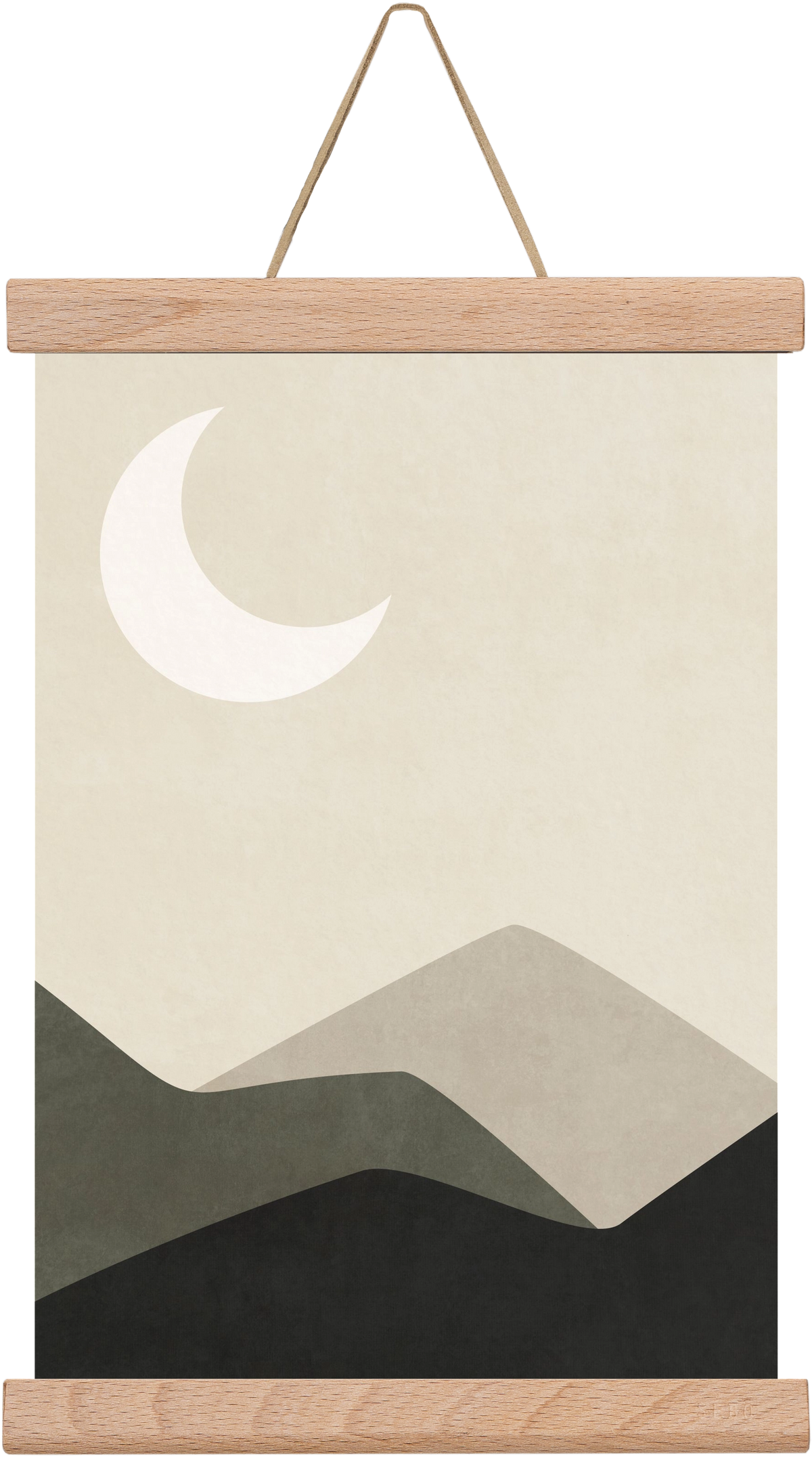 MINIMAL LANDSCAPE 01, 20x30 cm (20x30 cm), Tölgy akasztó