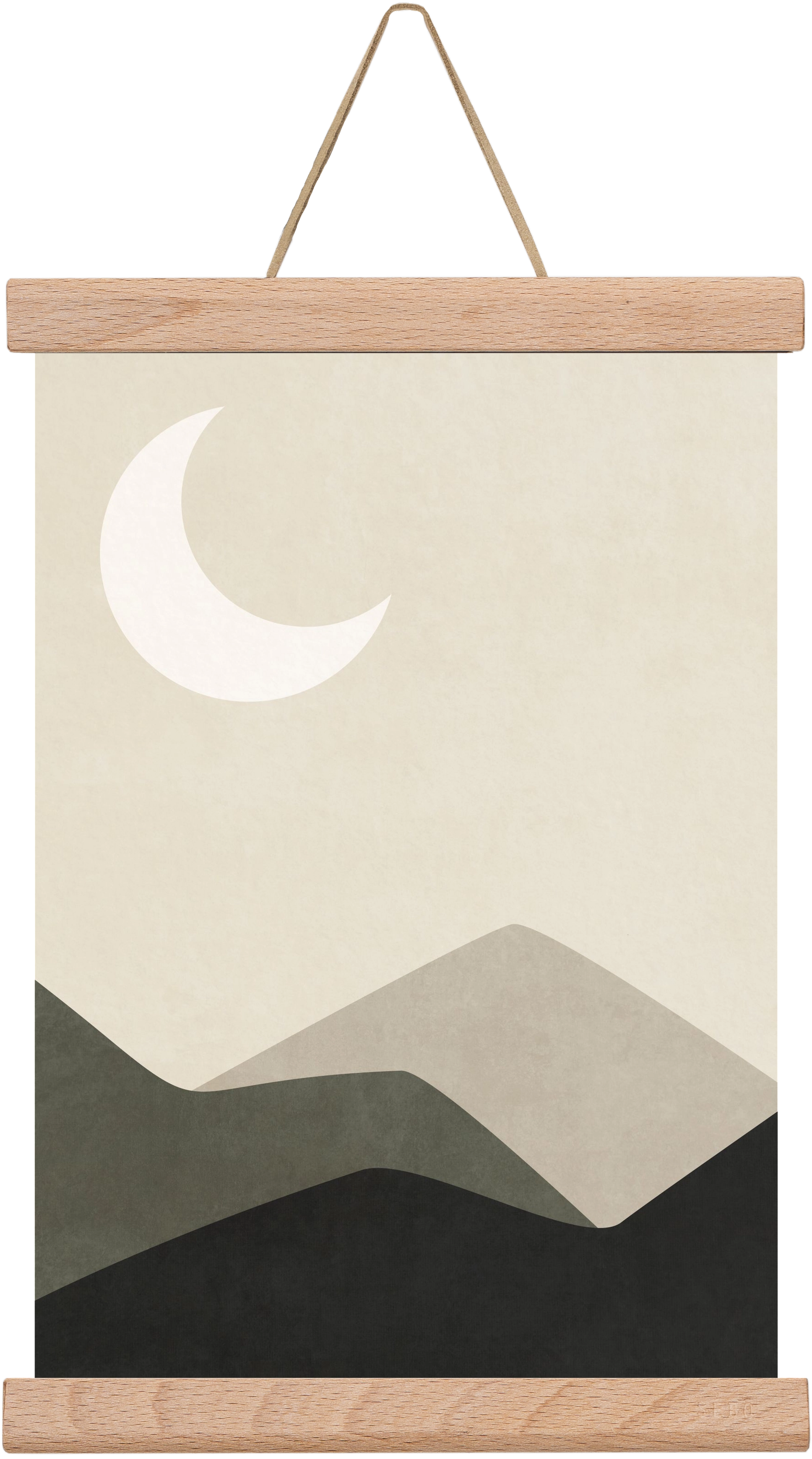 MINIMAL LANDSCAPE 01, 20x30 cm (20x30 cm), Tölgy akasztó