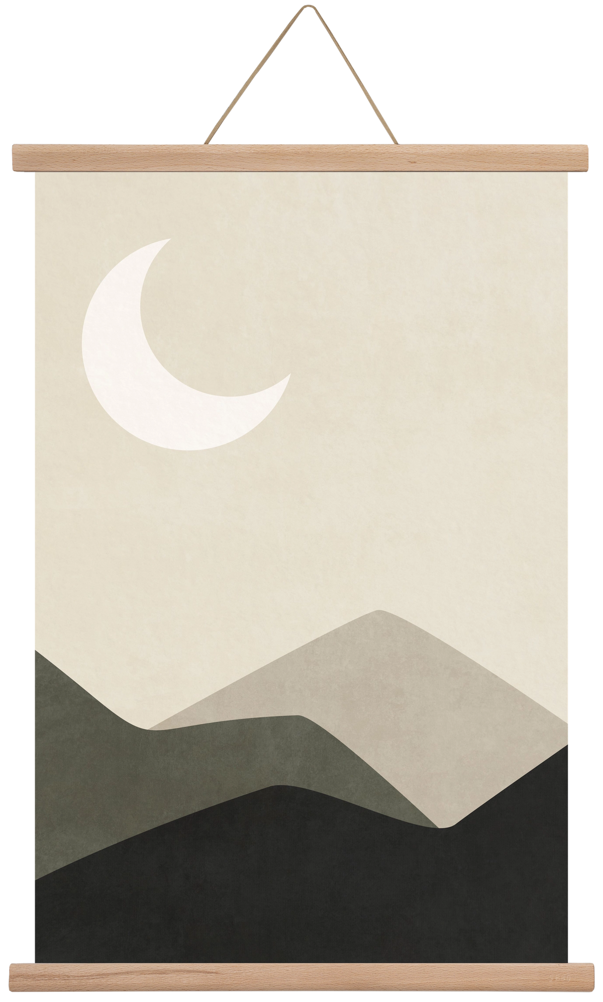 MINIMAL LANDSCAPE 01, 40x60 cm (40x60 cm), Tölgy akasztó