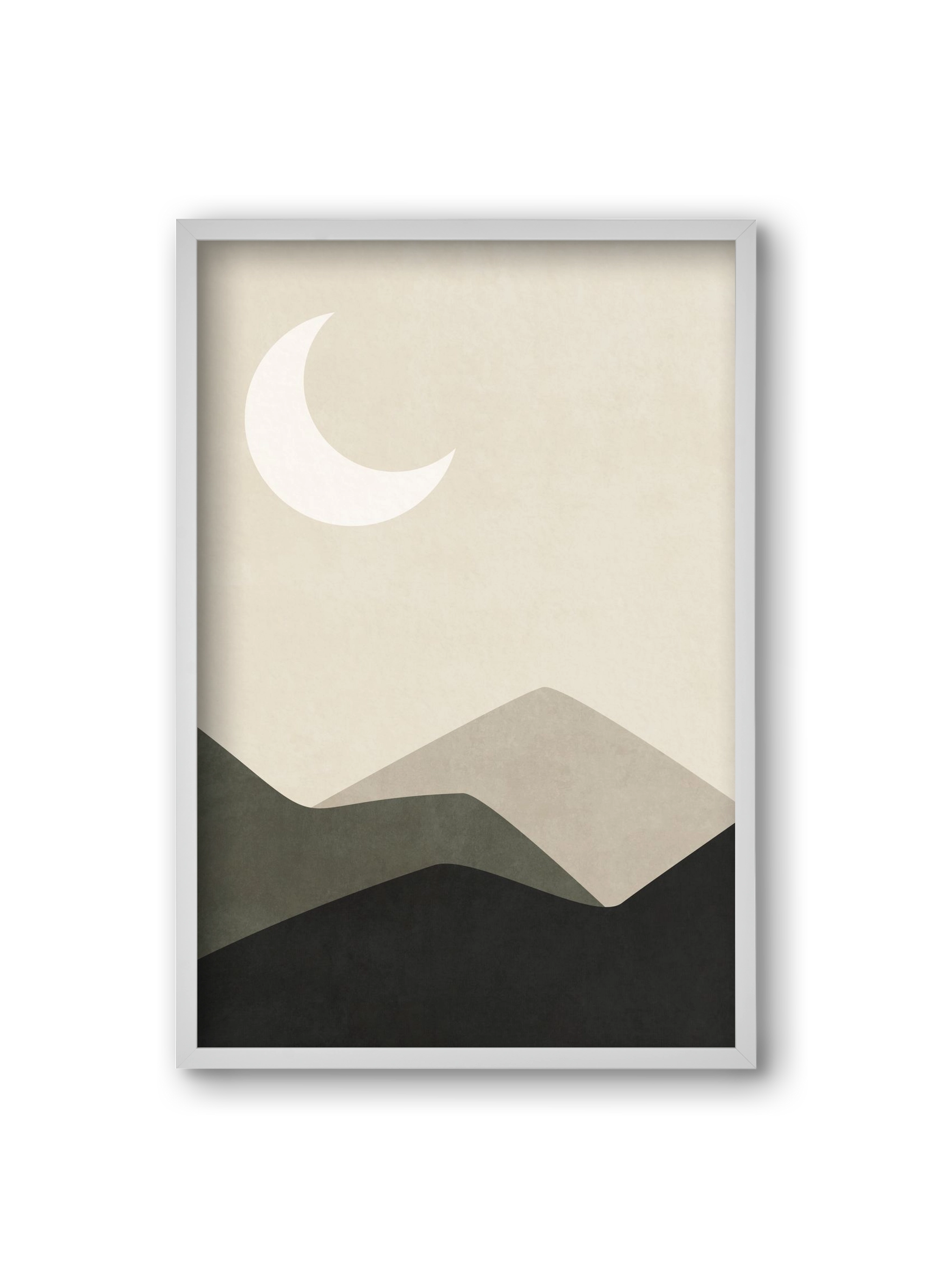 MINIMAL LANDSCAPE 01, 20x30 cm (20x30 cm), Fehér keret