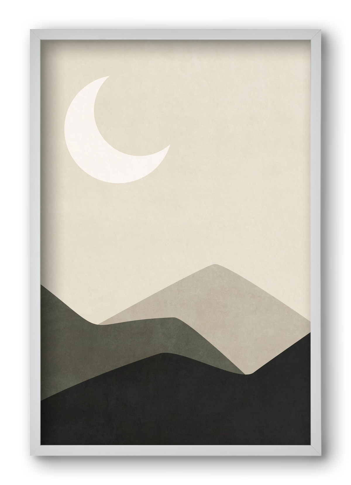 MINIMAL LANDSCAPE 01, 40x60 cm (40x60 cm), Fehér keret