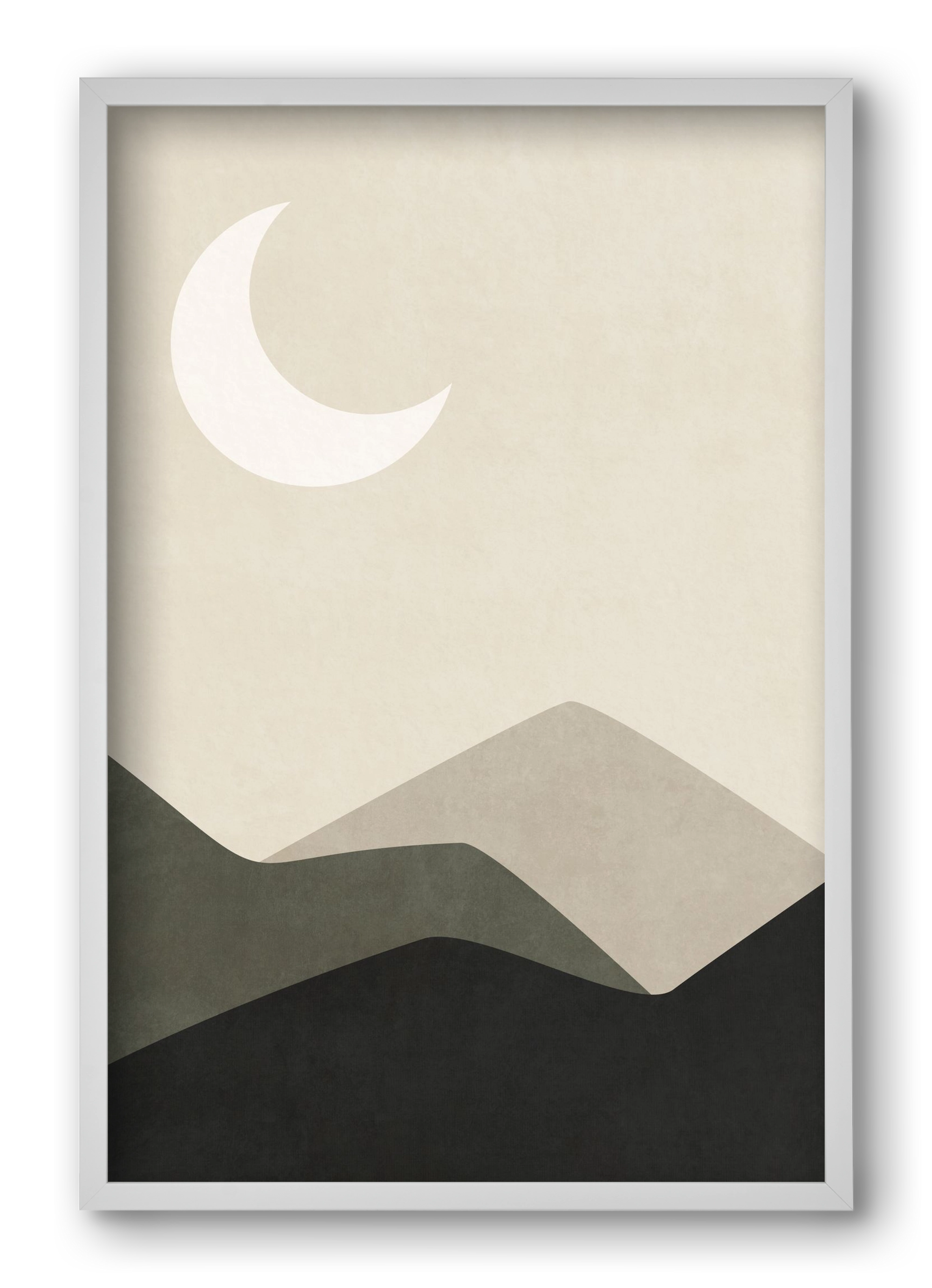 MINIMAL LANDSCAPE 01, 40x60 cm (40x60 cm), Fehér keret