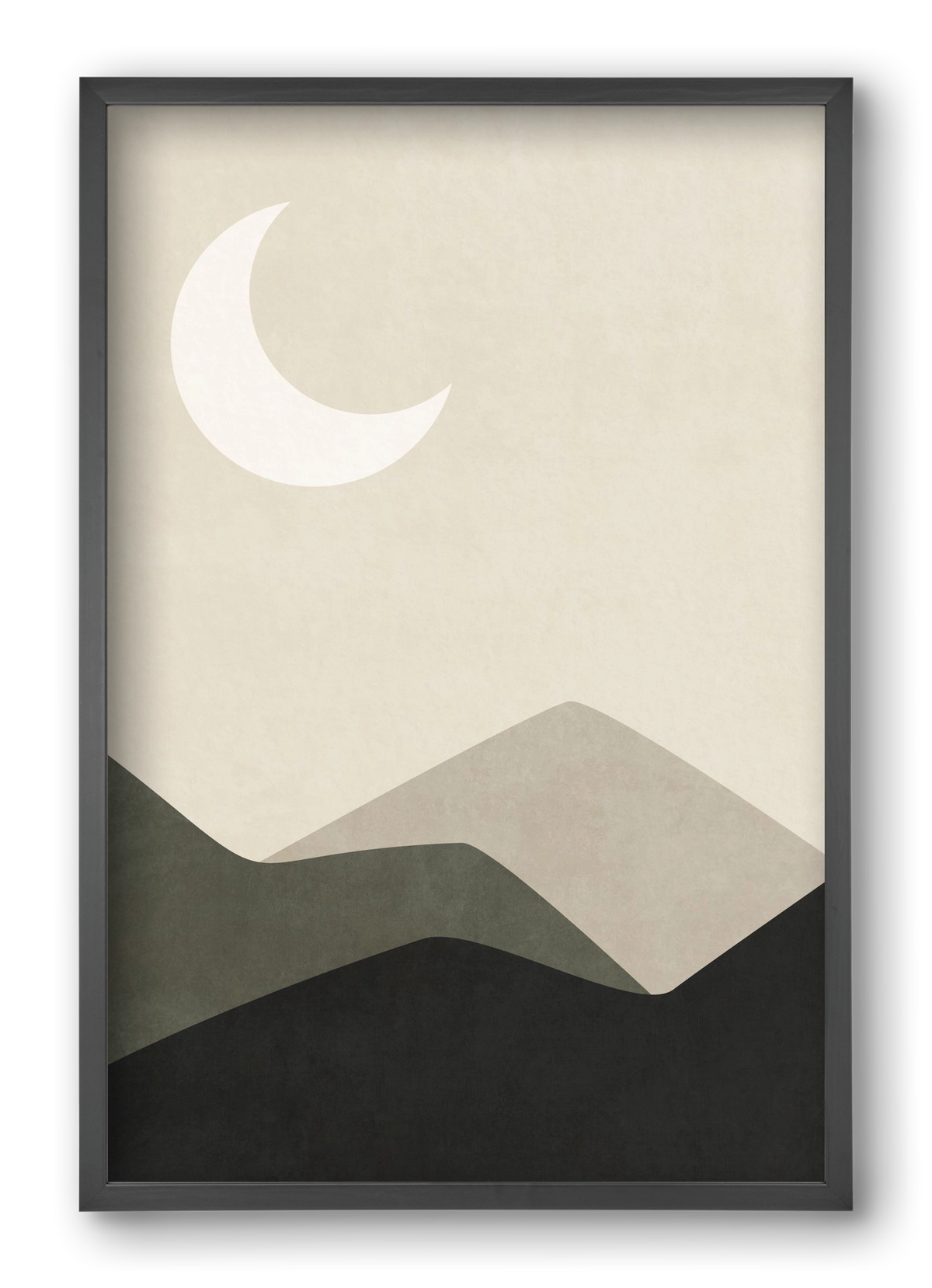 MINIMAL LANDSCAPE 01, 40x60 cm (40x60 cm), Fekete keret