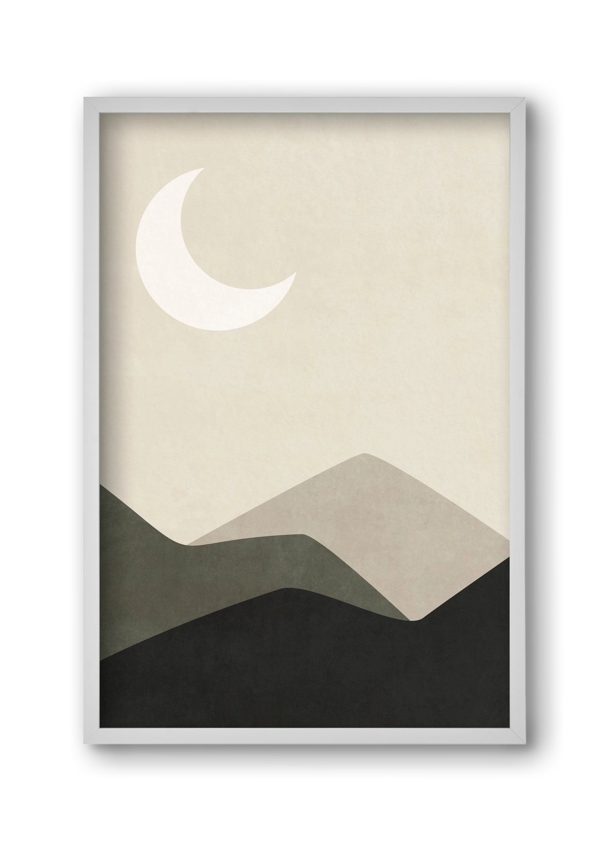 MINIMAL LANDSCAPE 01, 30x45 cm (30x45 cm), Fehér keret