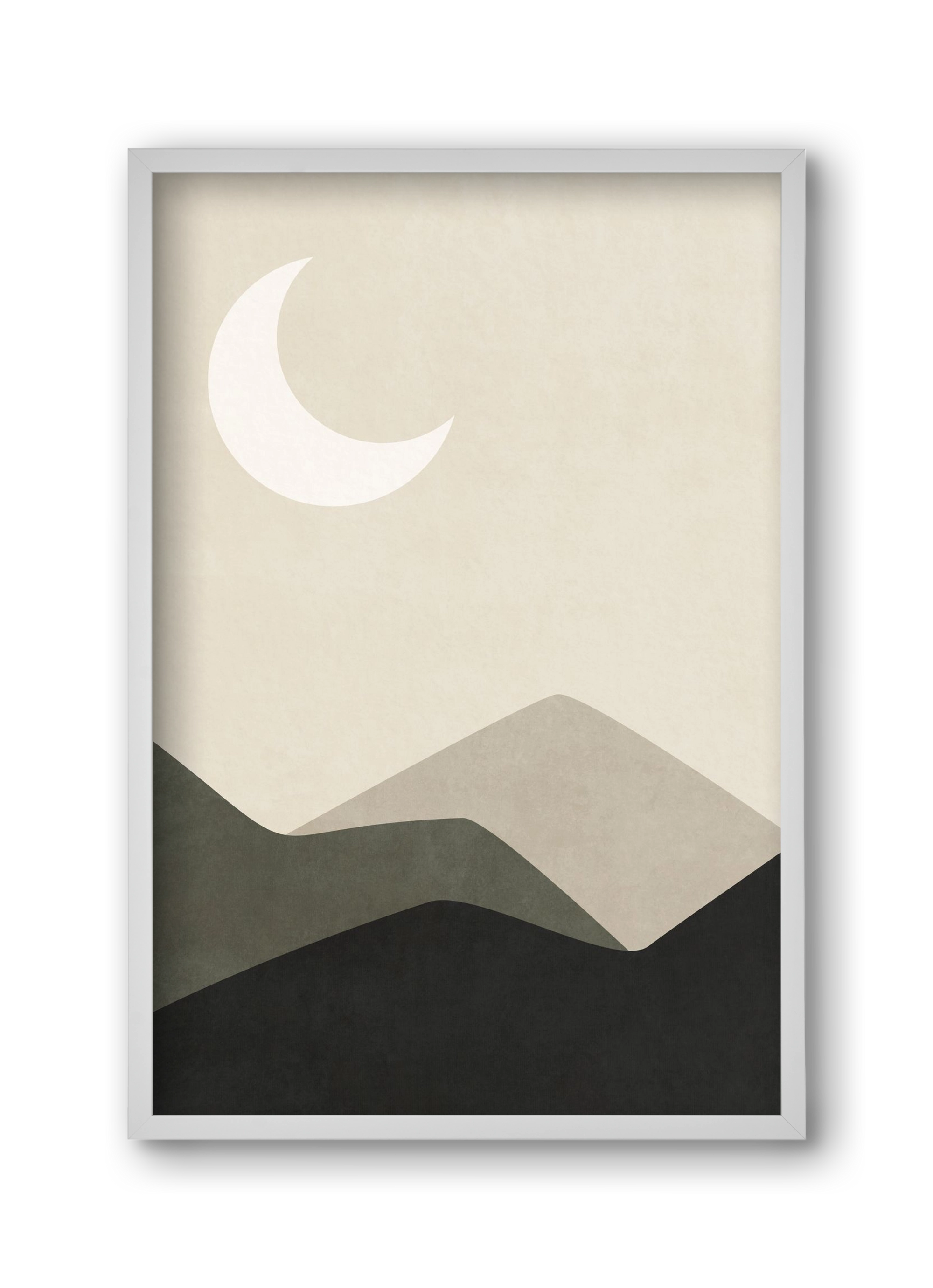 MINIMAL LANDSCAPE 01, 30x45 cm (30x45 cm), Fehér keret