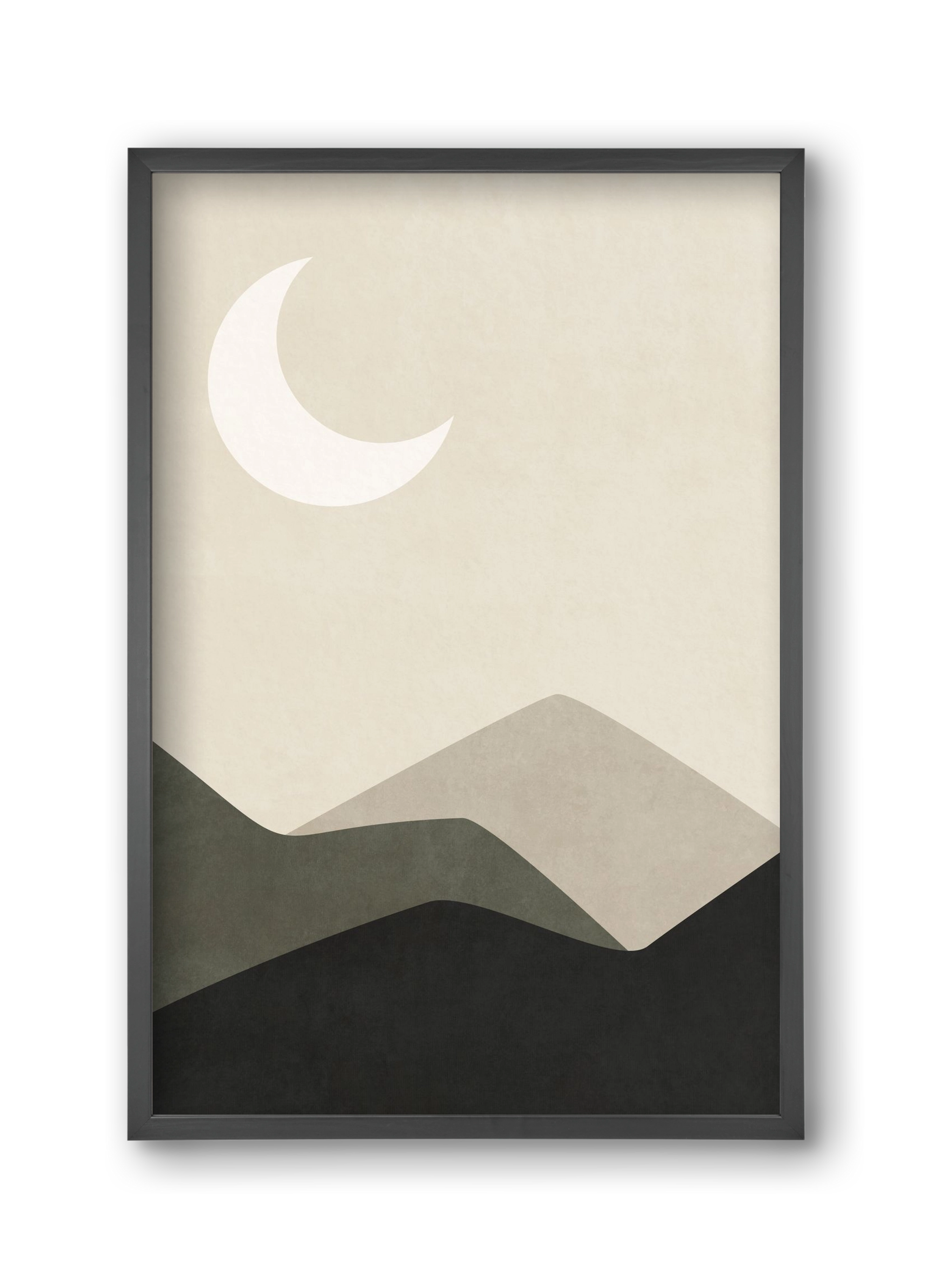 MINIMAL LANDSCAPE 01, 30x45 cm (30x45 cm), Fekete keret