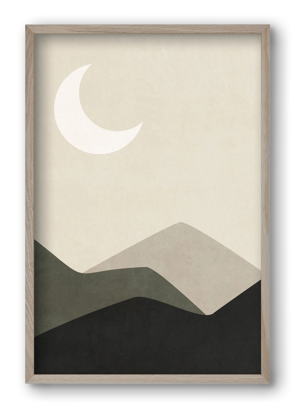 MINIMAL LANDSCAPE 01, 40x60 cm (40x60 cm), Tölgy keret