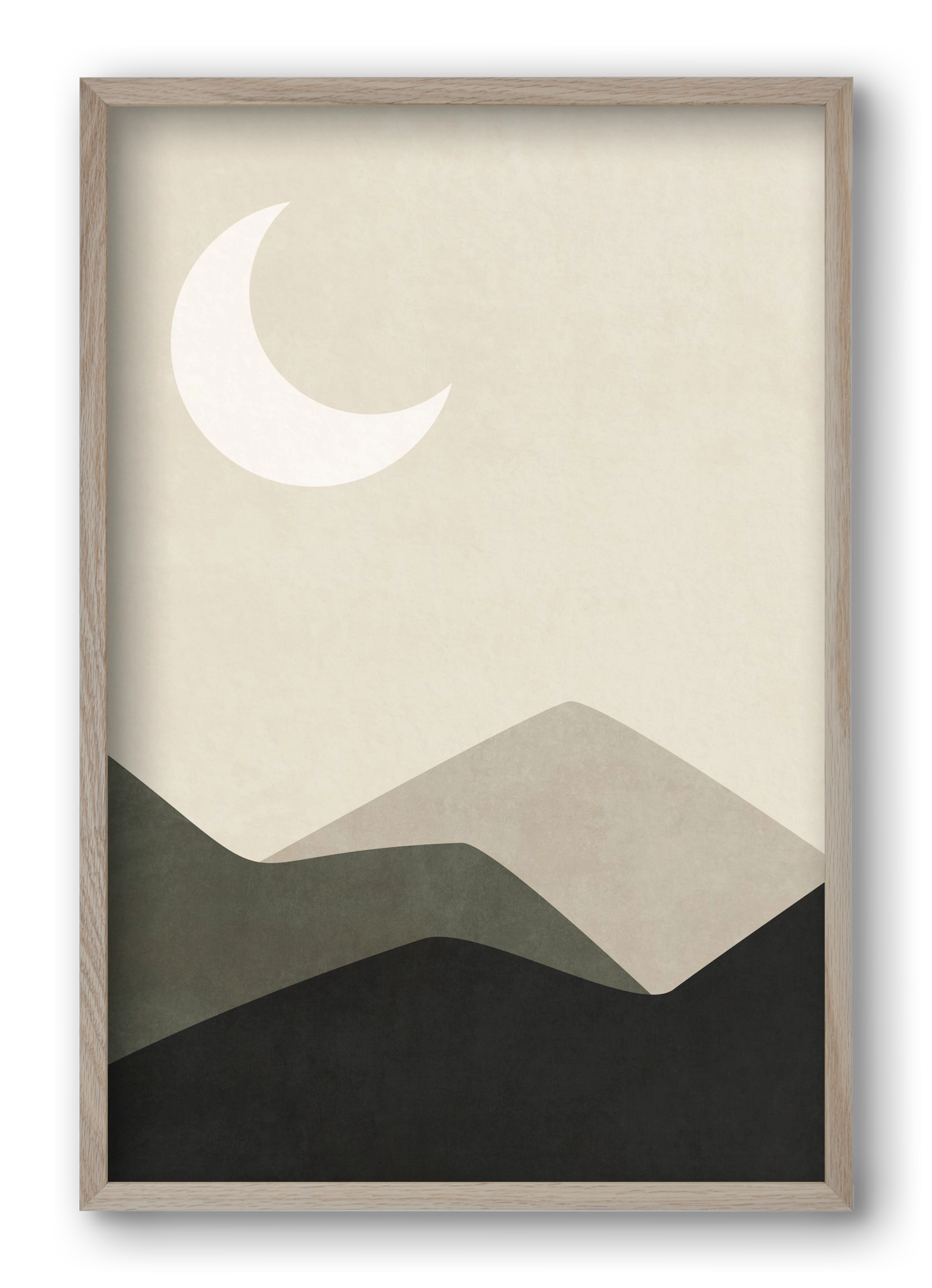 MINIMAL LANDSCAPE 01, 40x60 cm (40x60 cm), Tölgy keret