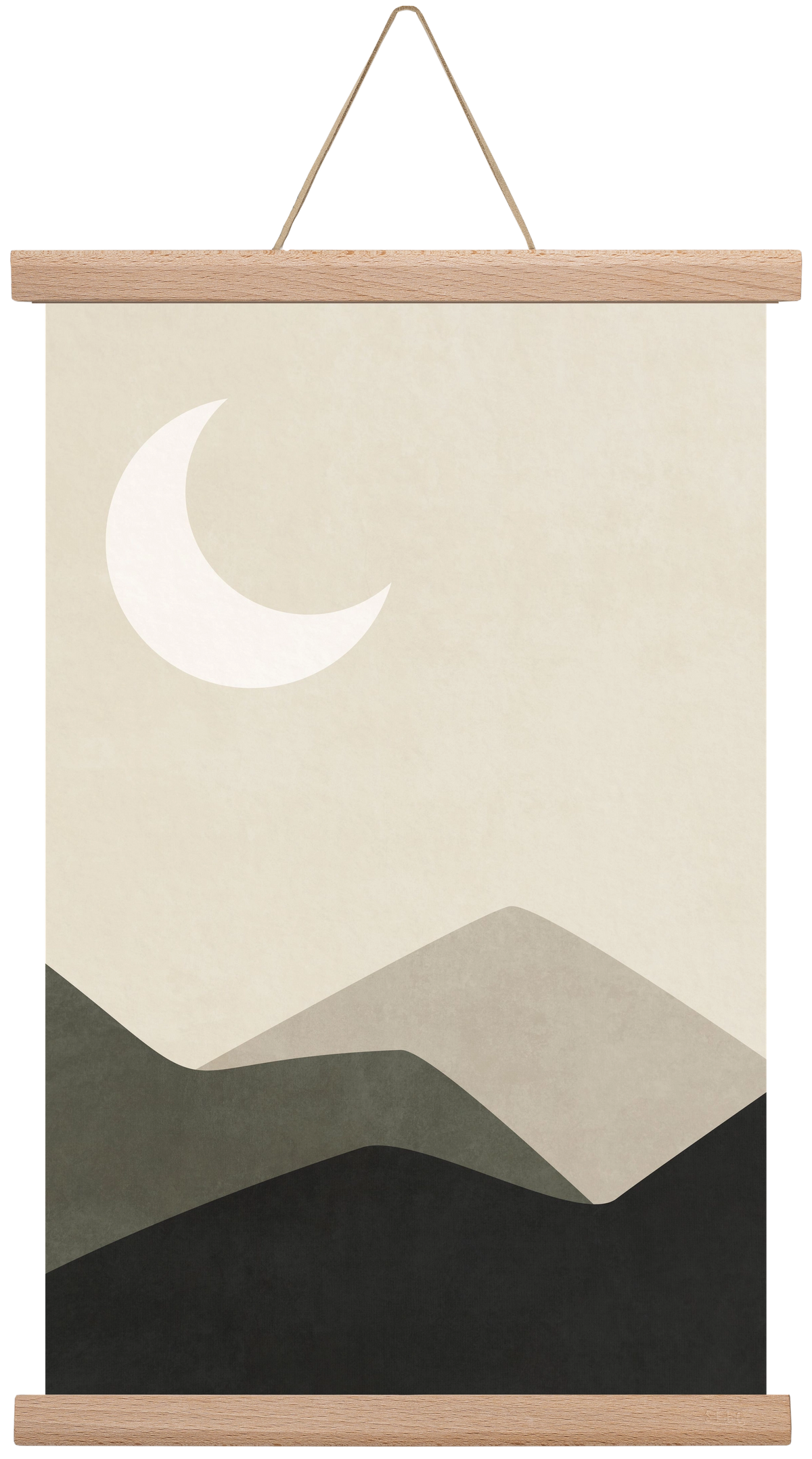 MINIMAL LANDSCAPE 01, 30x45 cm (30x45 cm), Tölgy akasztó