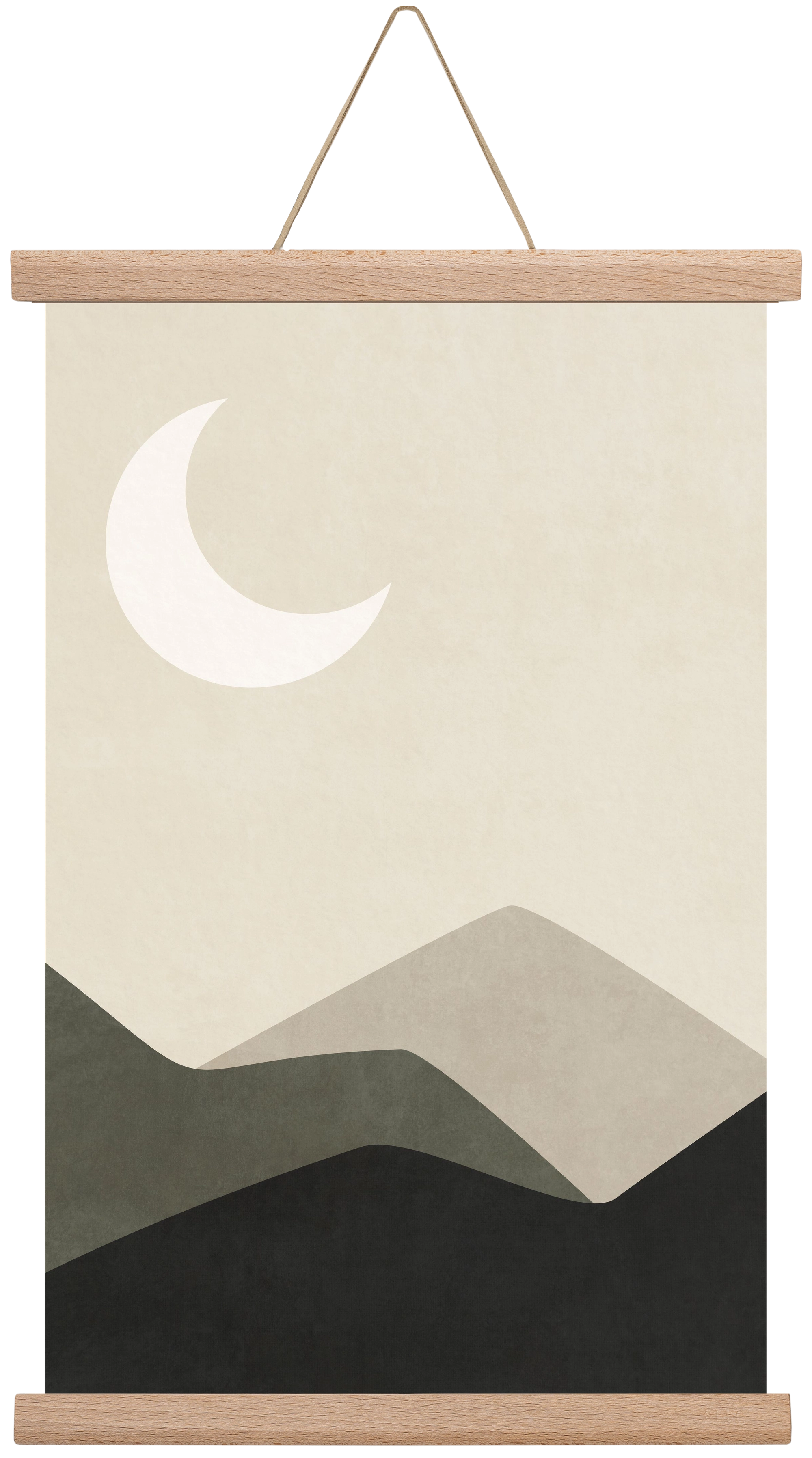 MINIMAL LANDSCAPE 01, 30x45 cm (30x45 cm), Tölgy akasztó