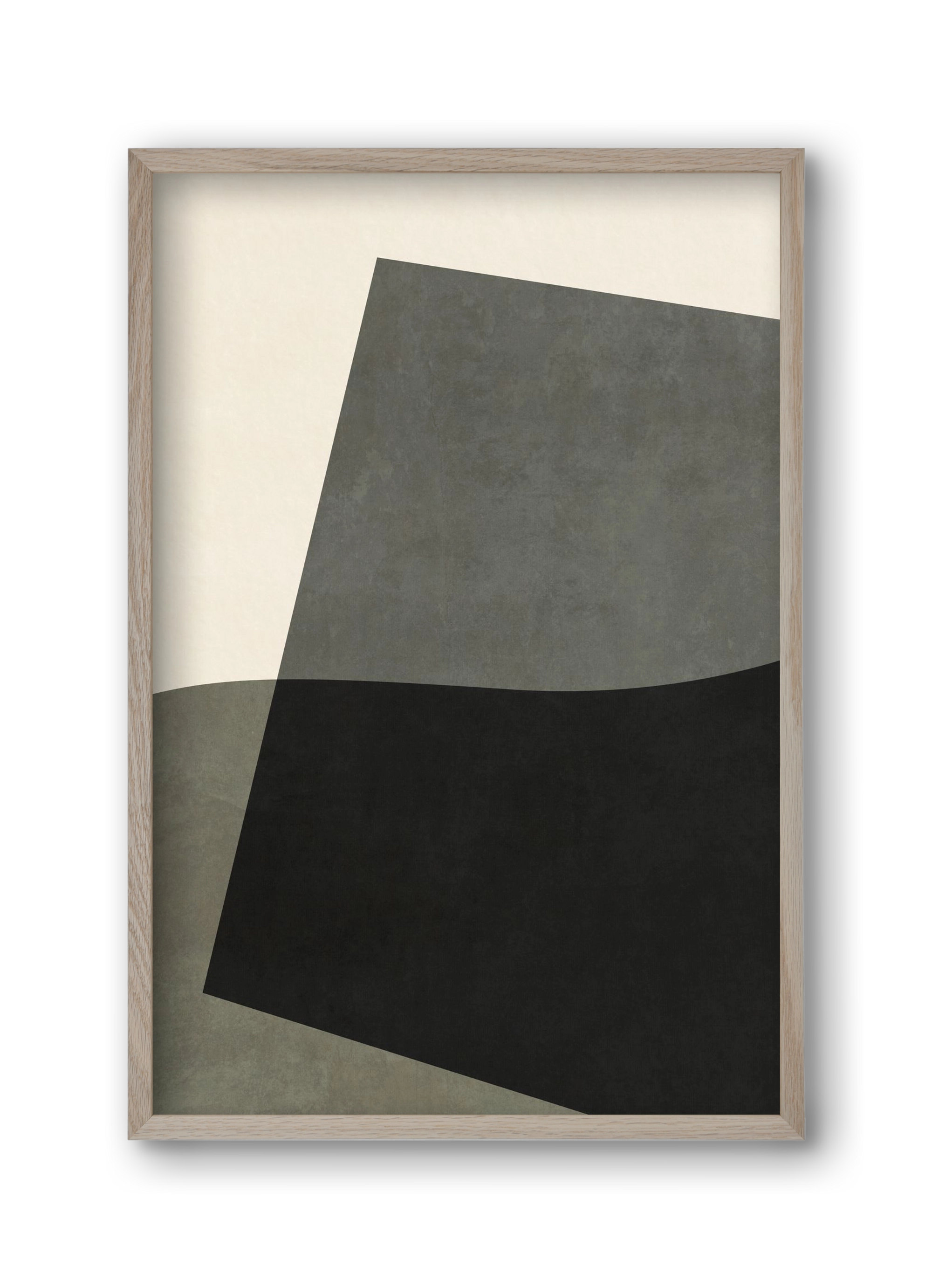 MINIMAL GEOMETRIES 03, 30x45 cm (30x45 cm), Tölgy keret