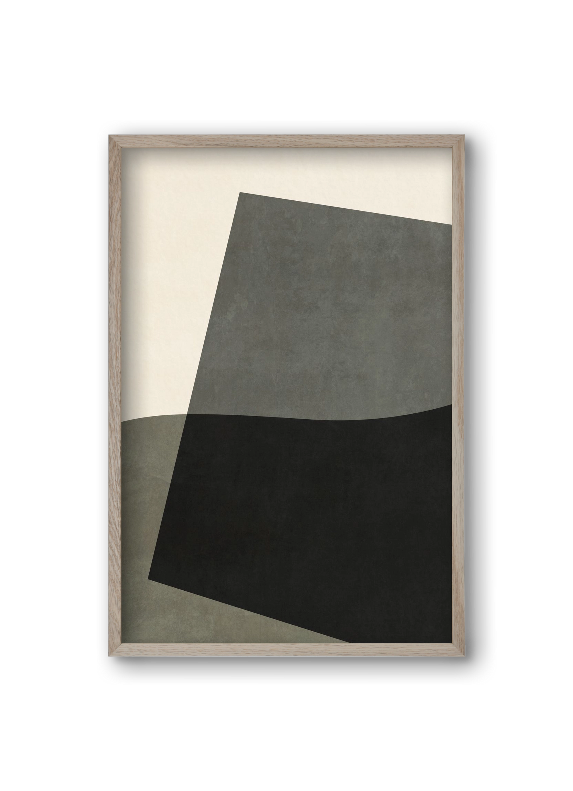 MINIMAL GEOMETRIES 03, 20x30 cm (20x30 cm), Tölgy keret