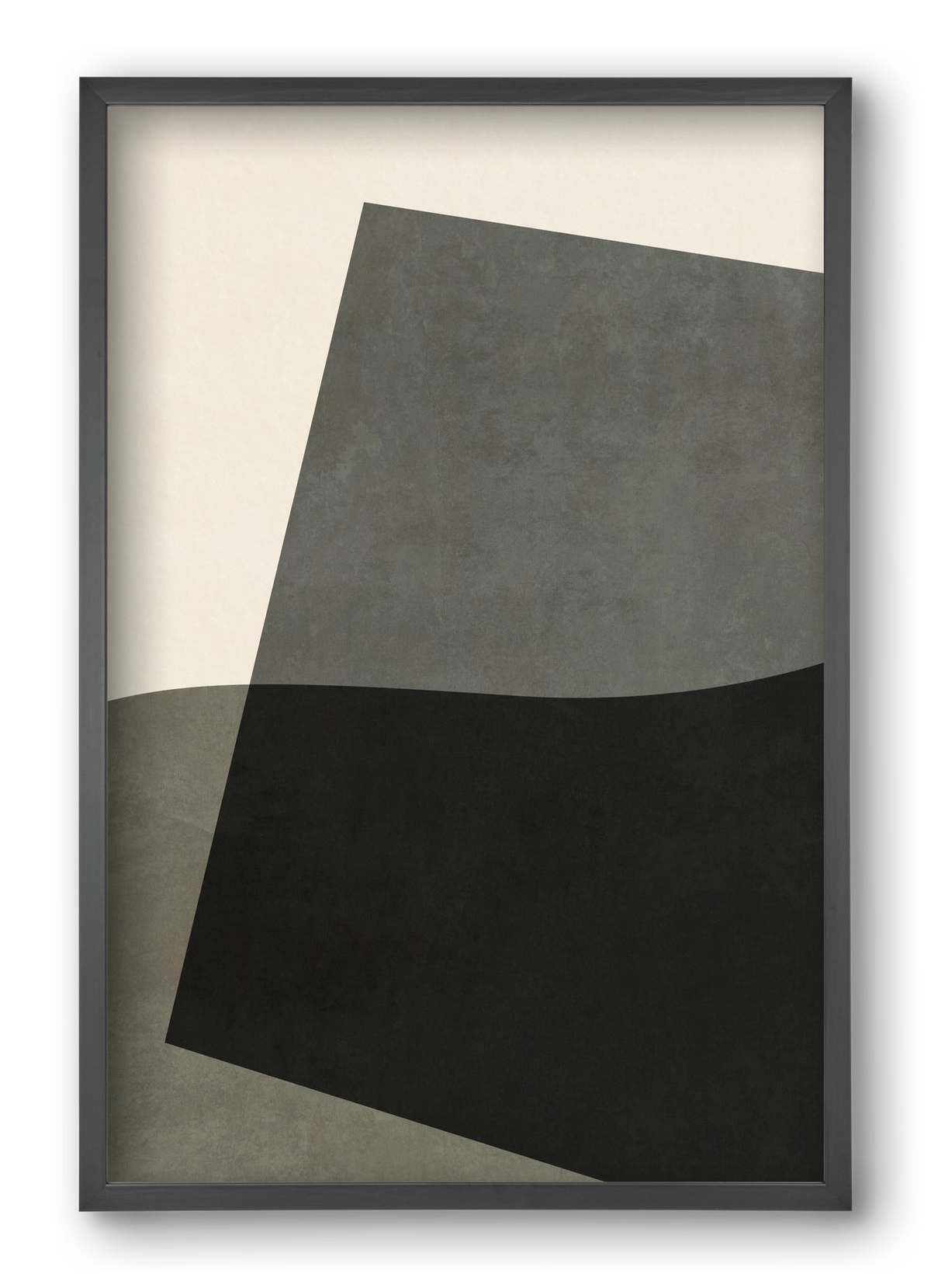 MINIMAL GEOMETRIES 03, 40x60 cm (40x60 cm), Fekete keret