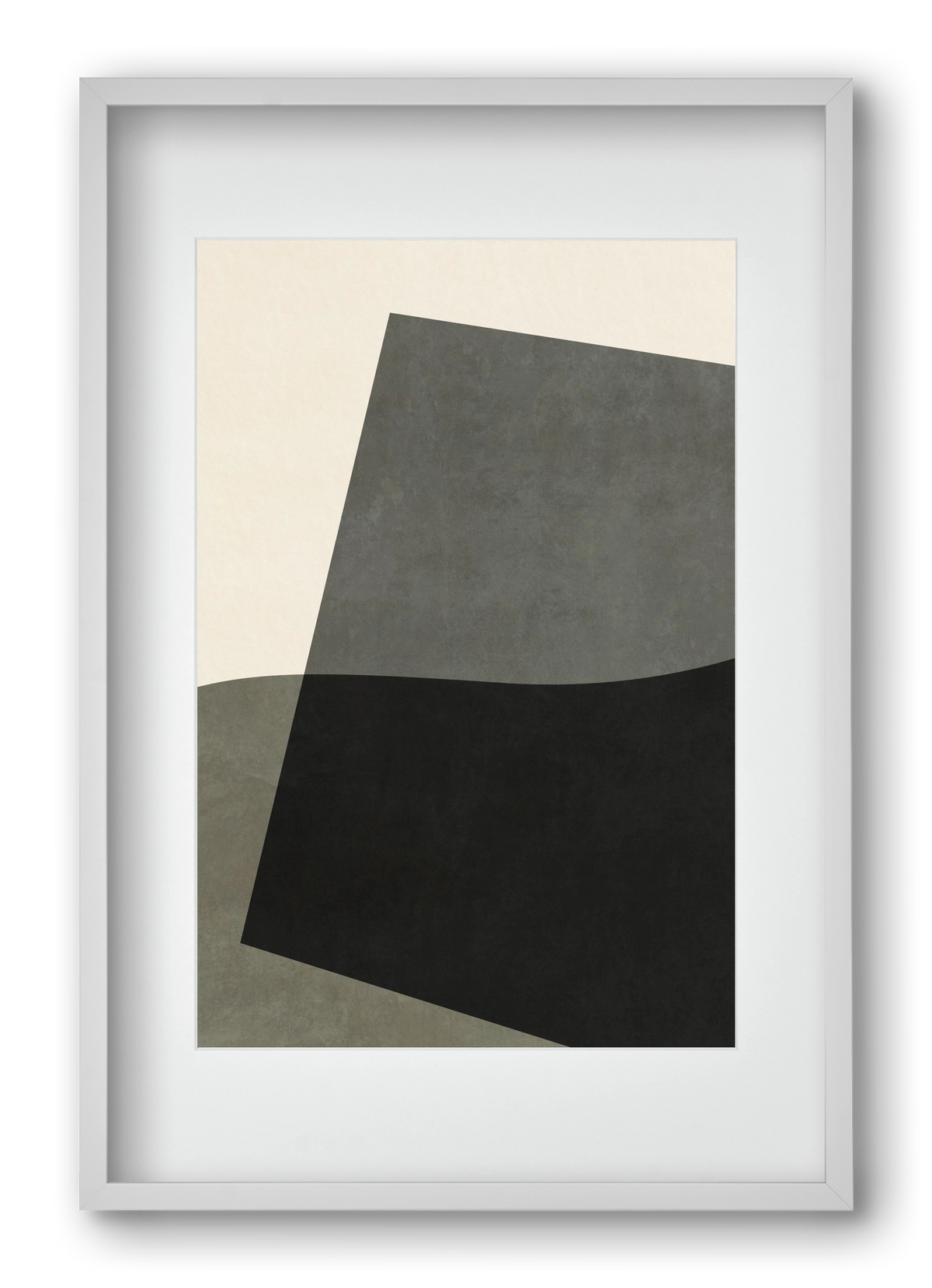 MINIMAL GEOMETRIES 03, 40x60 cm (30x45 cm), Fehér keret, paszpartuval