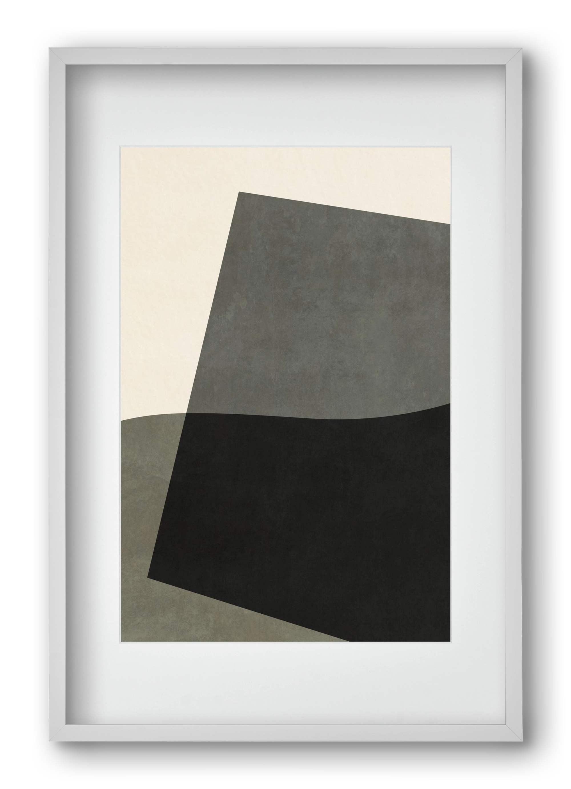 MINIMAL GEOMETRIES 03, 40x60 cm (30x45 cm), Fehér keret, paszpartuval