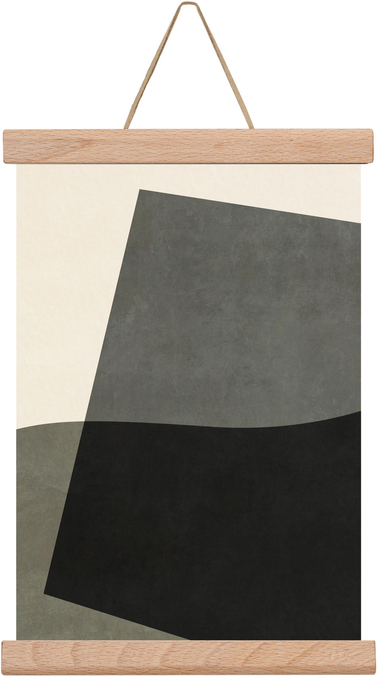 MINIMAL GEOMETRIES 03, 20x30 cm (20x30 cm), Tölgy akasztó