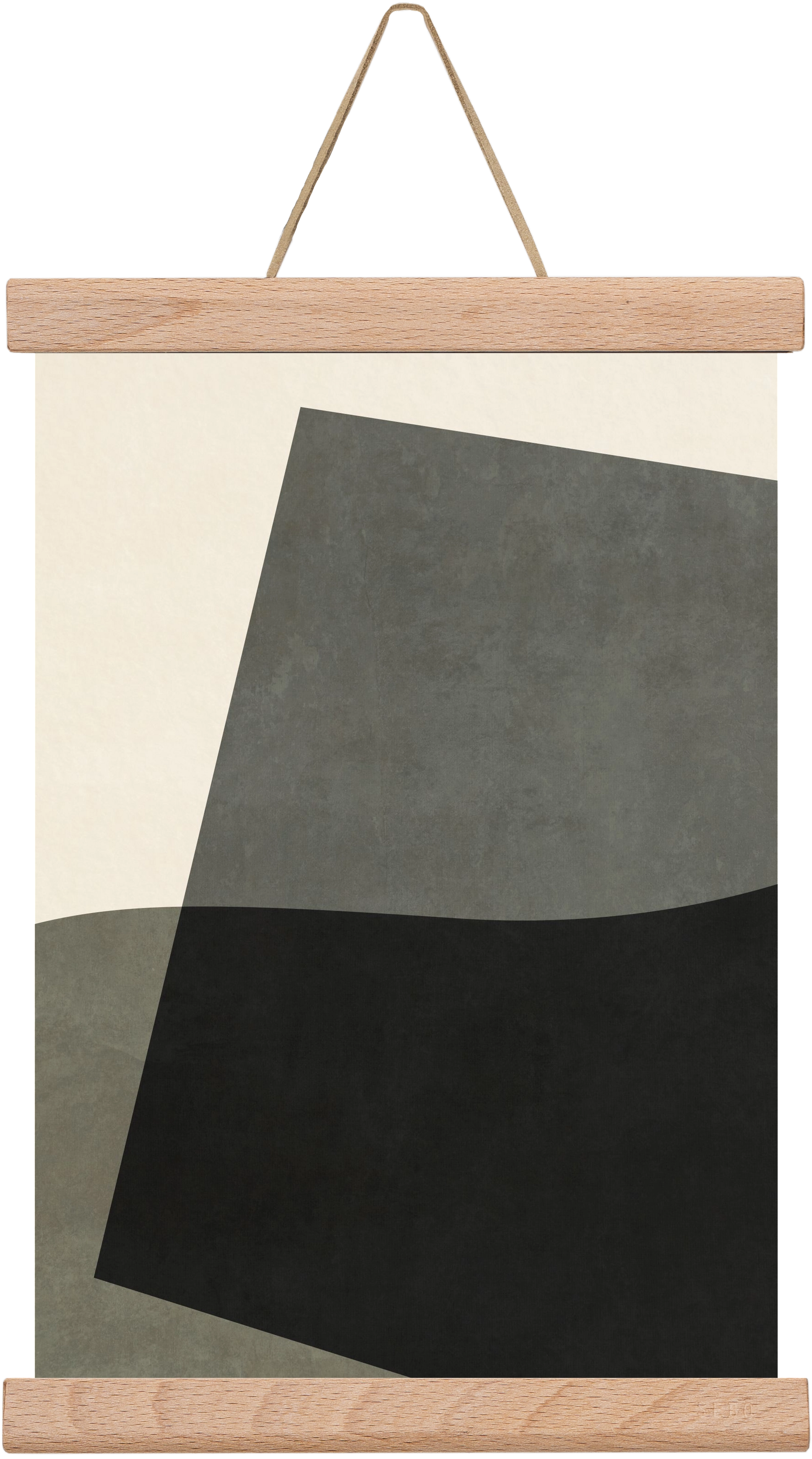 MINIMAL GEOMETRIES 03, 20x30 cm (20x30 cm), Tölgy akasztó