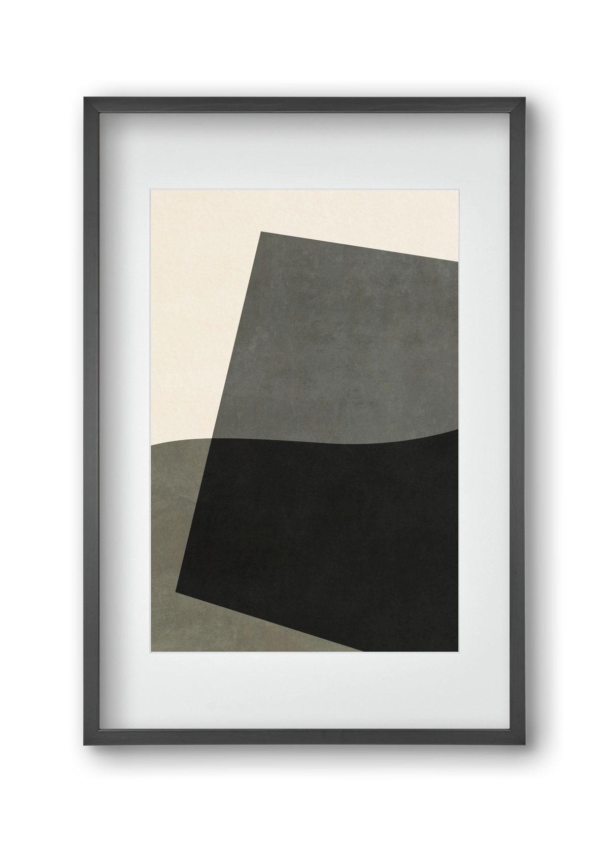 MINIMAL GEOMETRIES 03, 30x45 cm (20x30 cm), Fekete keret, paszpartuval