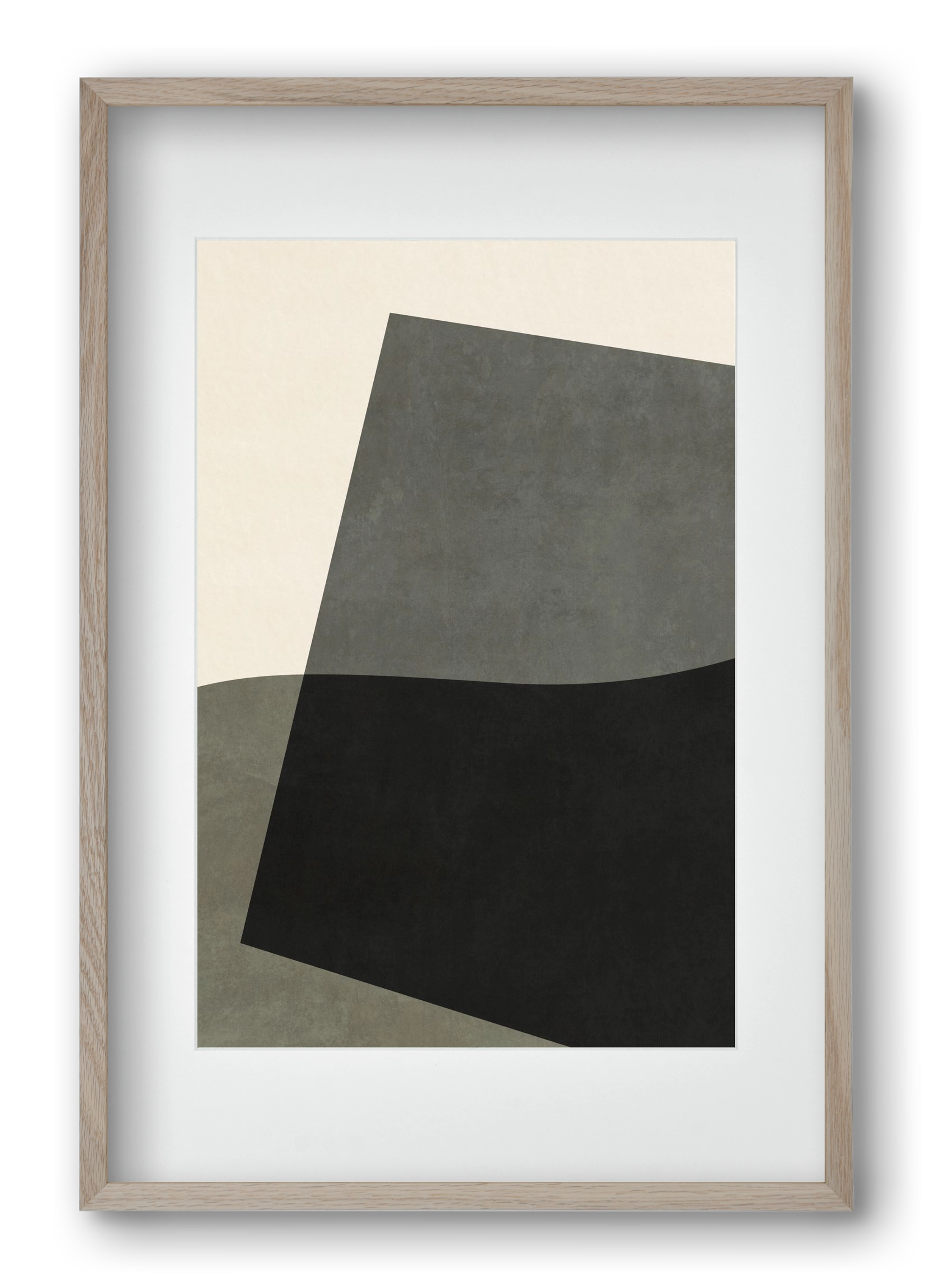 MINIMAL GEOMETRIES 03, 40x60 cm (30x45 cm), Tölgy keret, paszpartuval