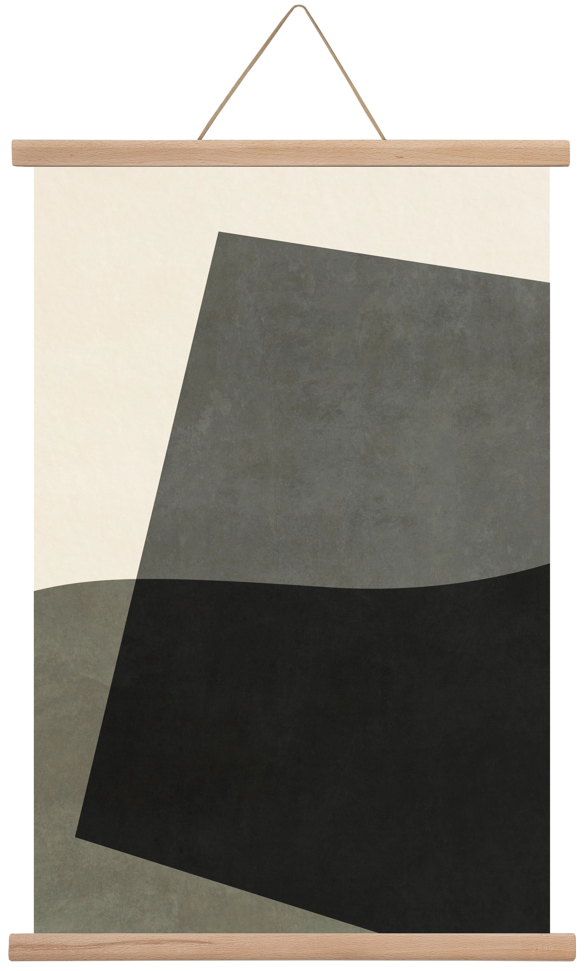 MINIMAL GEOMETRIES 03, 40x60 cm (40x60 cm), Tölgy akasztó