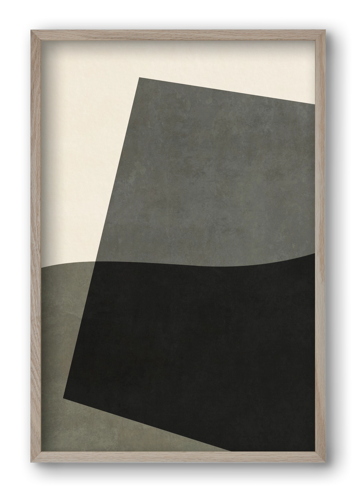 MINIMAL GEOMETRIES 03, 40x60 cm (40x60 cm), Tölgy keret