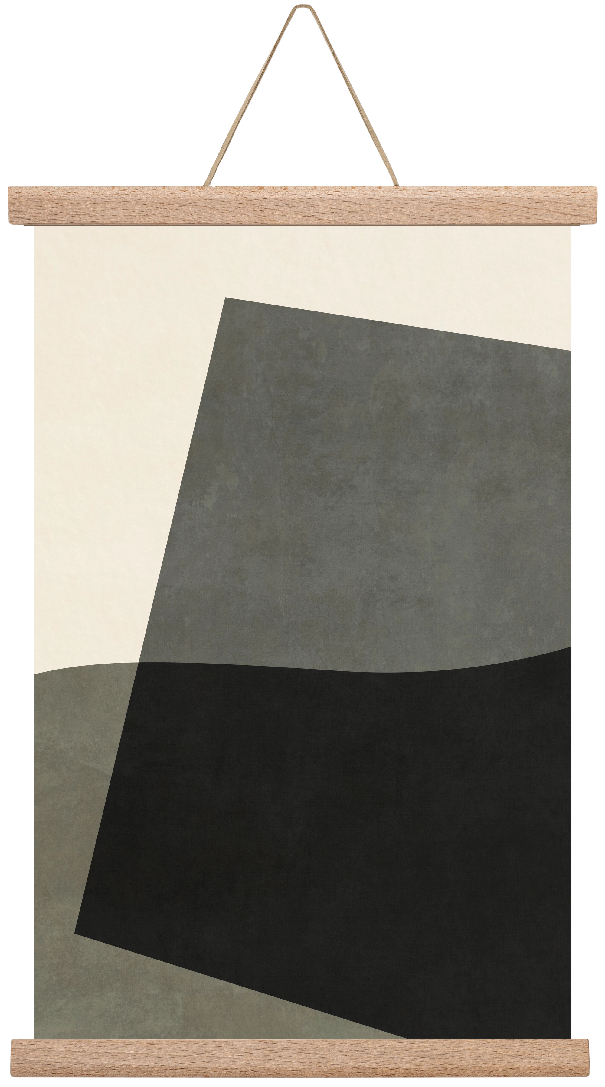 MINIMAL GEOMETRIES 03, 30x45 cm (30x45 cm), Tölgy akasztó