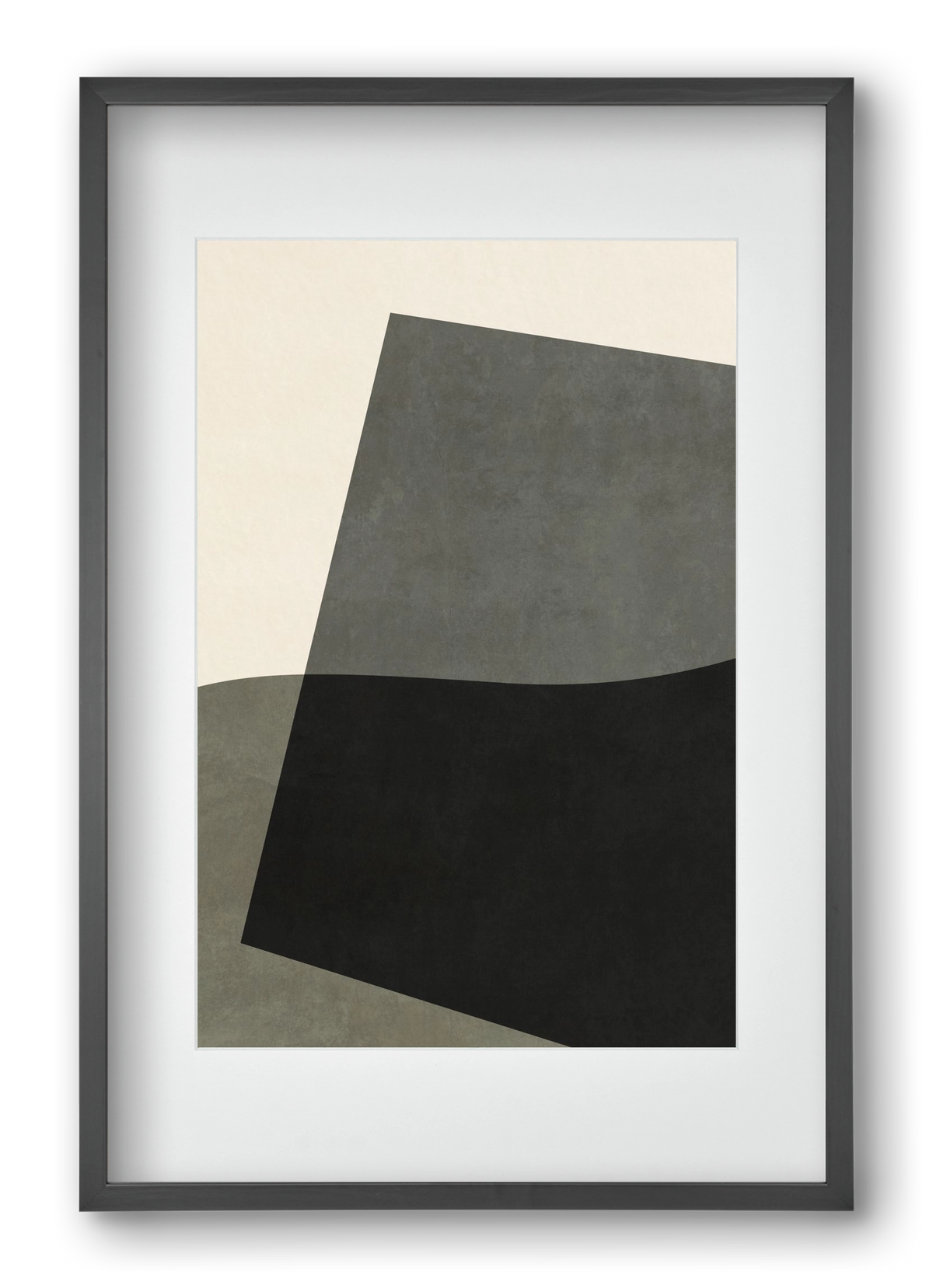 MINIMAL GEOMETRIES 03, 40x60 cm (30x45 cm), Fekete keret, paszpartuval