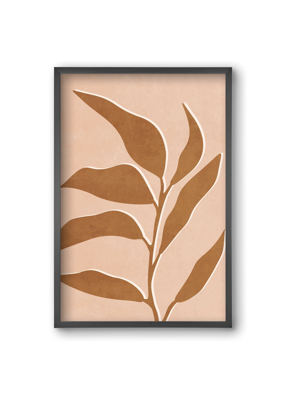 MINIMUM LEAF 01 , 20x30 cm (20x30 cm), Fekete keret