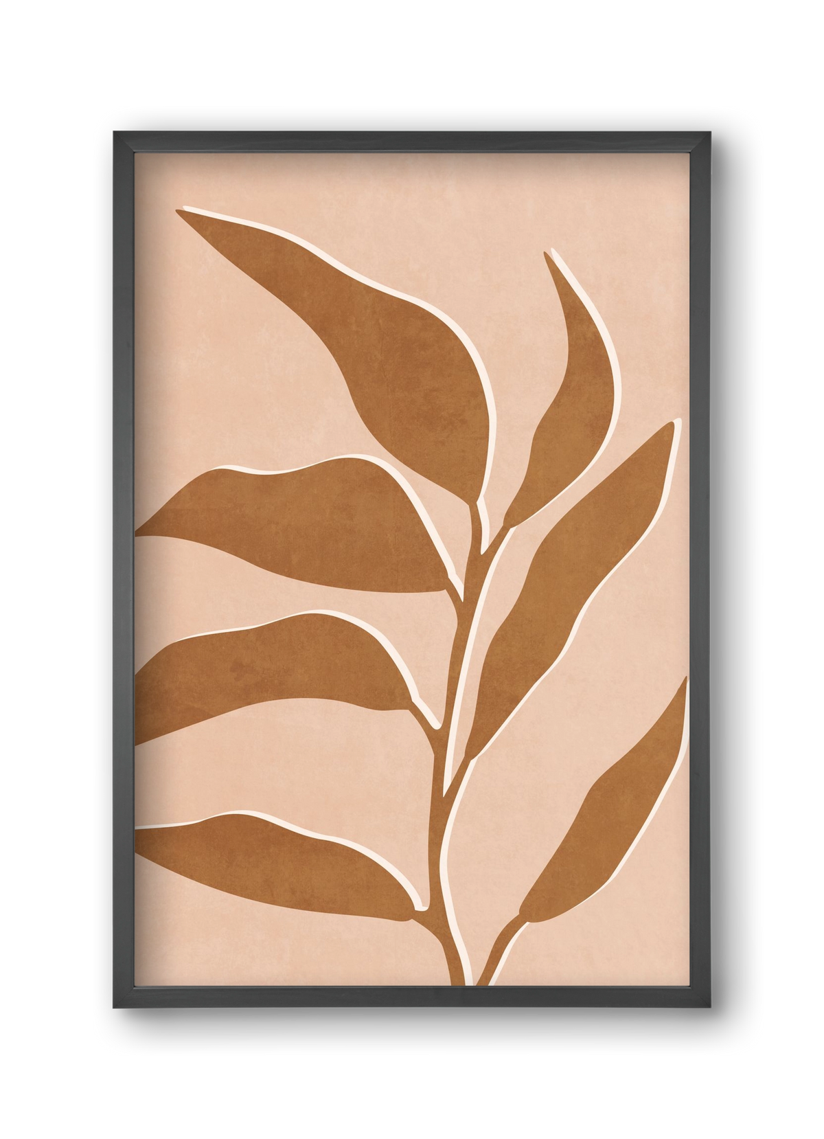 MINIMUM LEAF 01 , 30x45 cm (30x45 cm), Fekete keret