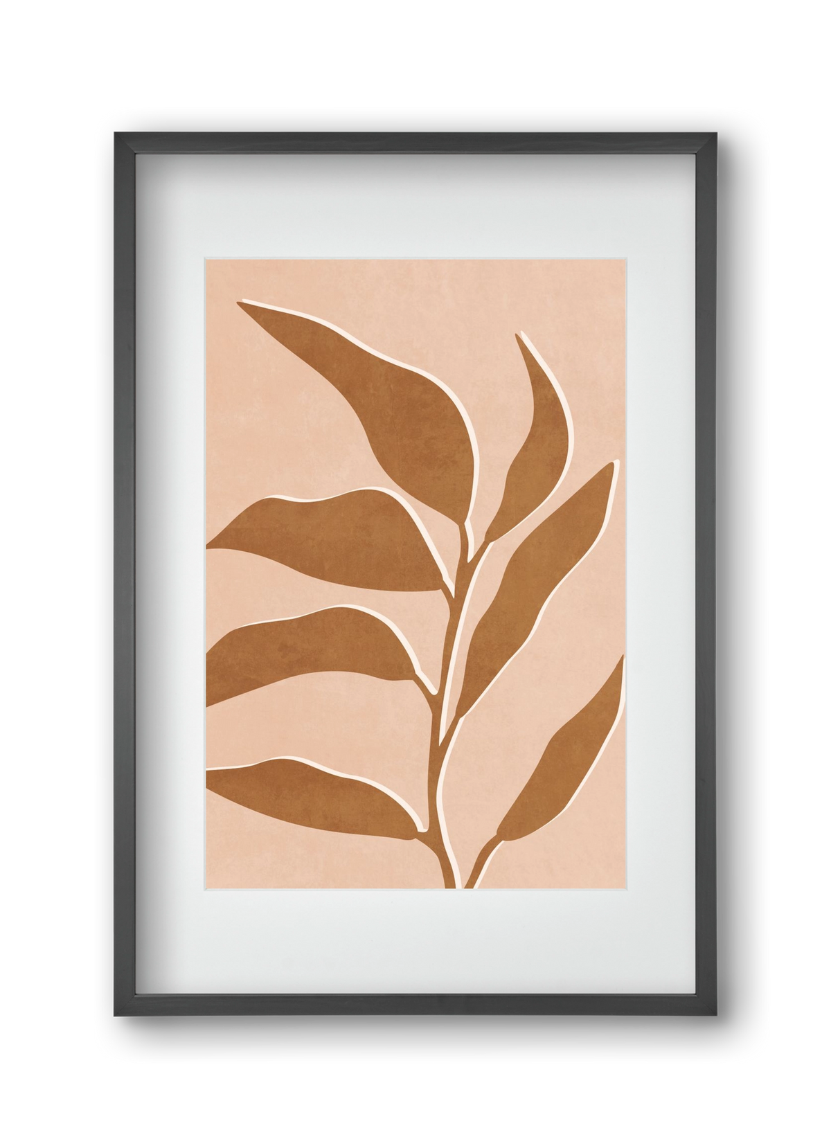 MINIMUM LEAF 01 , 30x45 cm (20x30 cm), Fekete keret, paszpartuval