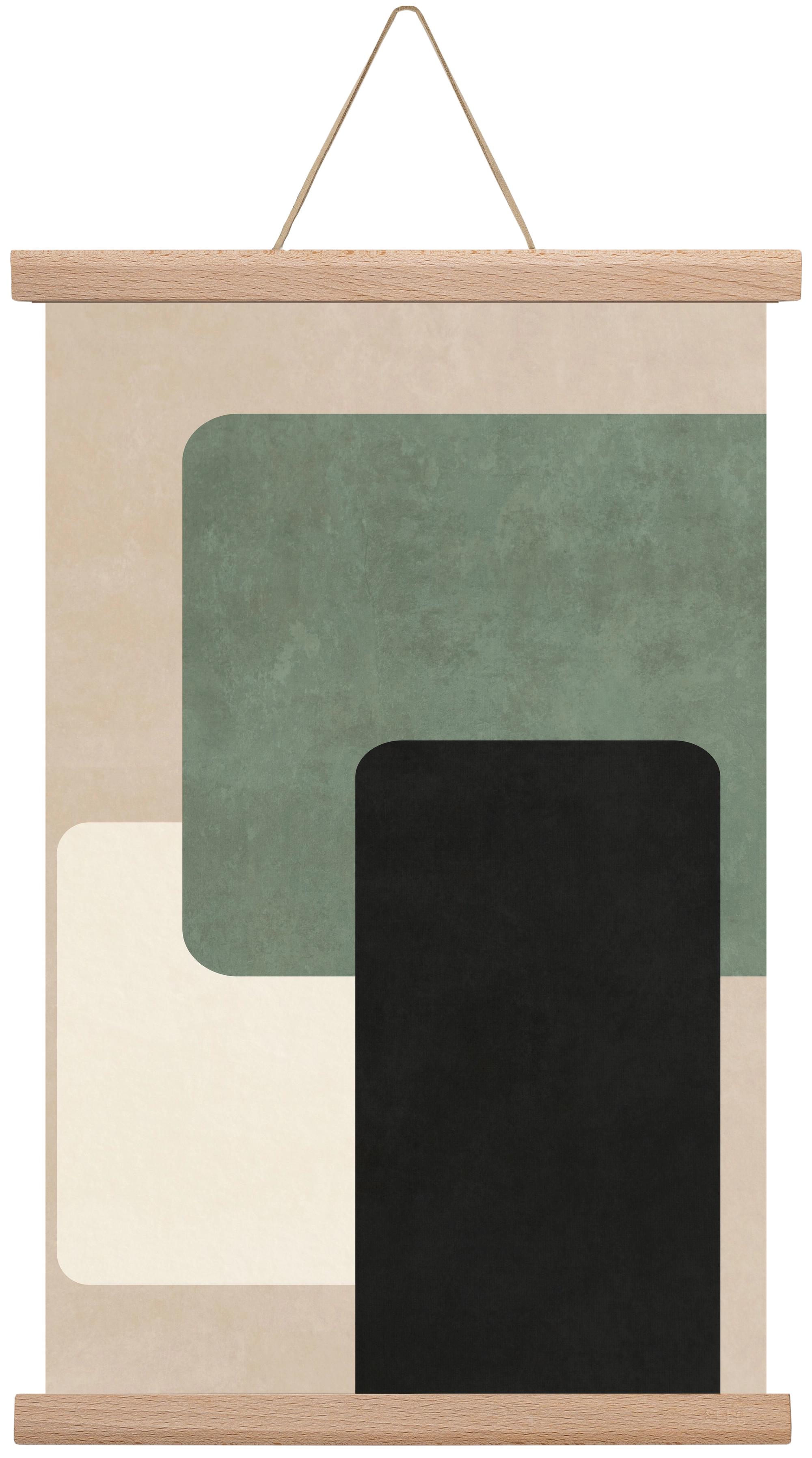 MINIMUM GEOMETRIES 03, 30x45 cm (30x45 cm), Tölgy akasztó