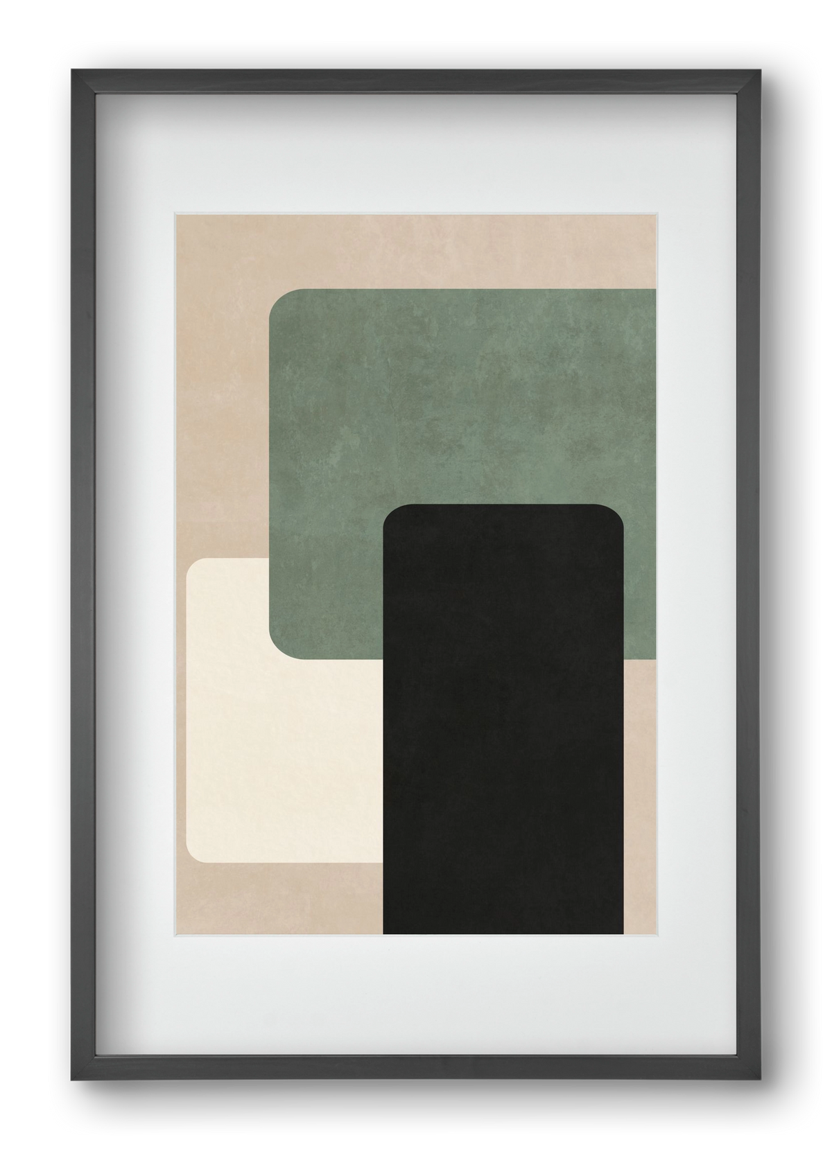 MINIMUM GEOMETRIES 03, 40x60 cm (30x45 cm), Fekete keret, paszpartuval