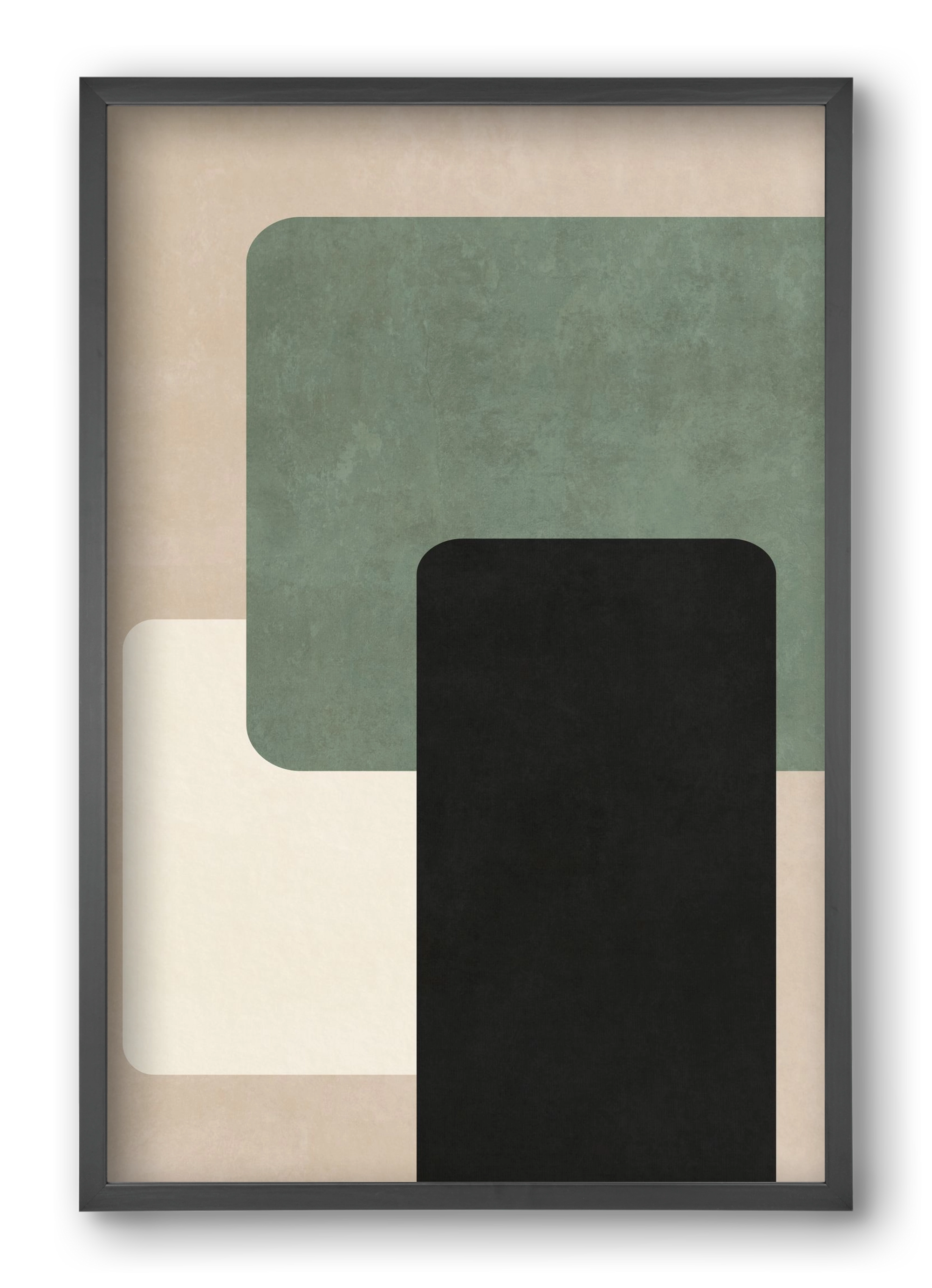 MINIMUM GEOMETRIES 03, 40x60 cm (40x60 cm), Fekete keret