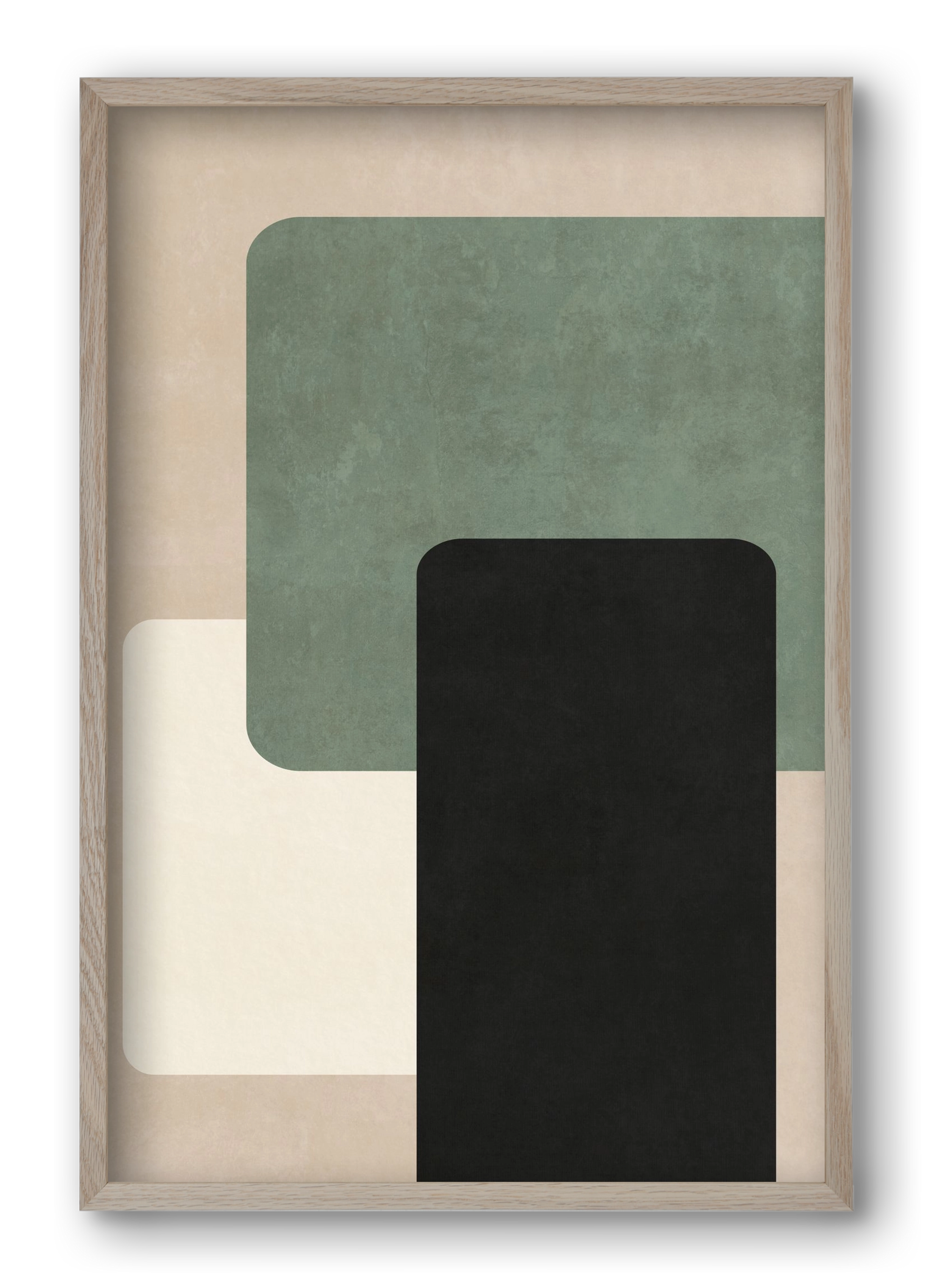 MINIMUM GEOMETRIES 03, 40x60 cm (40x60 cm), Tölgy keret