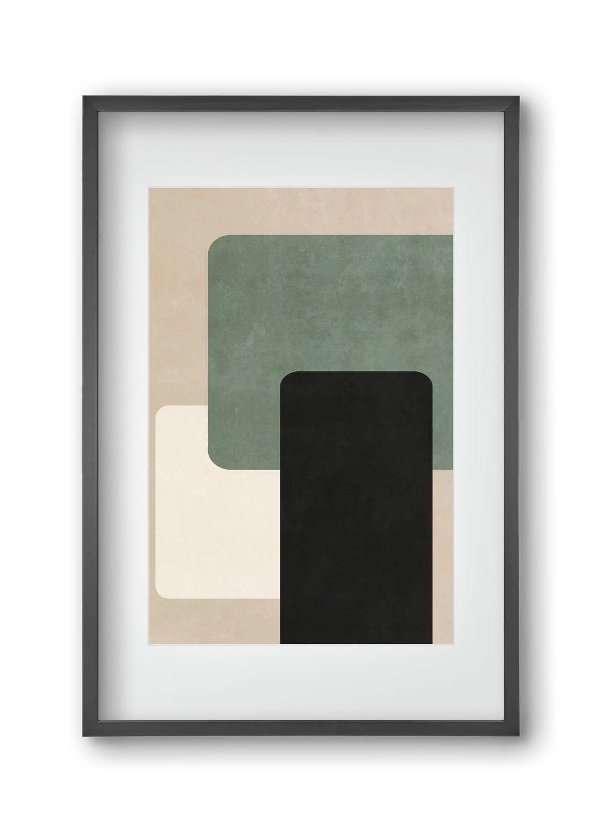 MINIMUM GEOMETRIES 03, 30x45 cm (20x30 cm), Fekete keret, paszpartuval