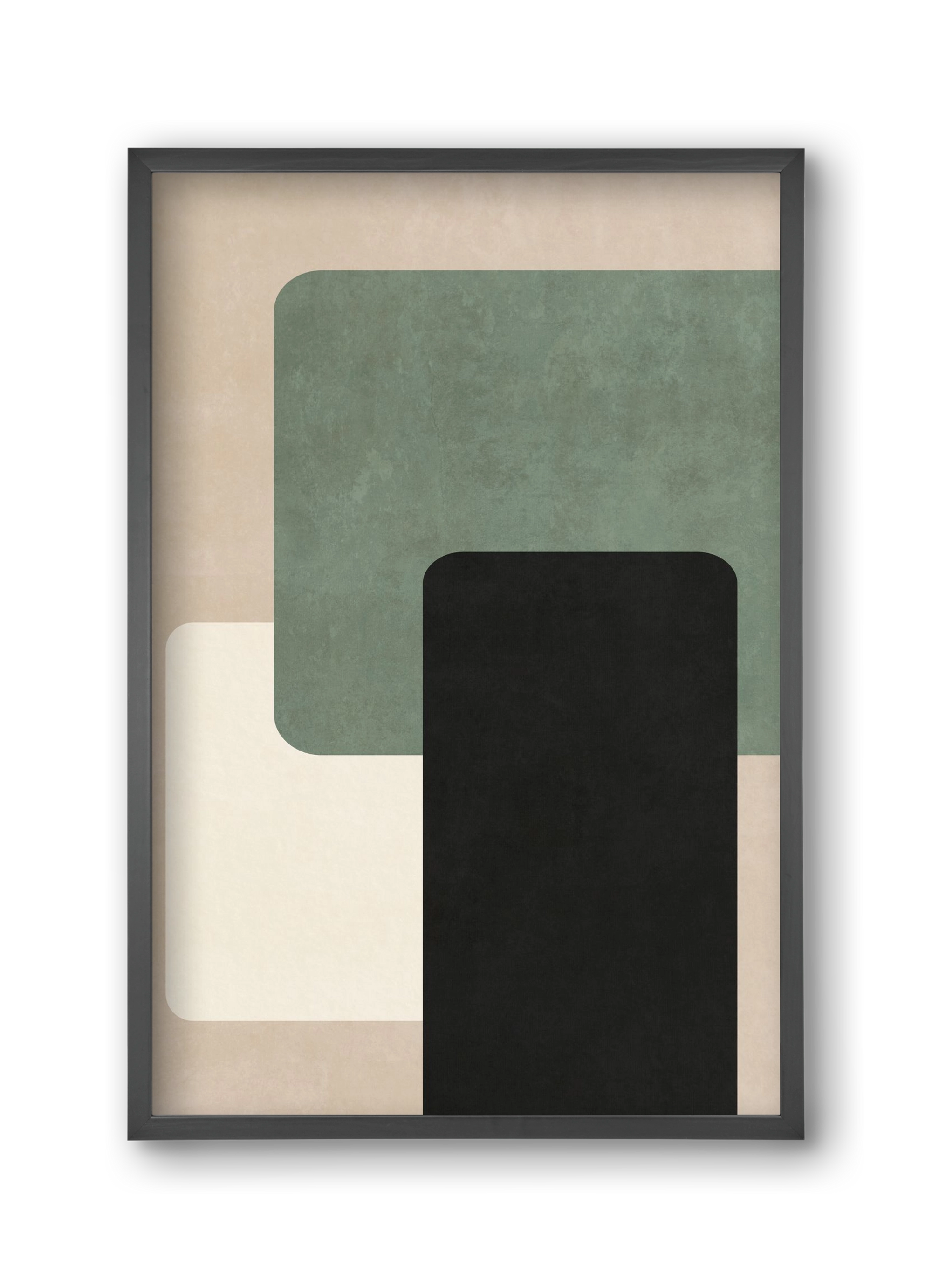 MINIMUM GEOMETRIES 03, 30x45 cm (30x45 cm), Fekete keret