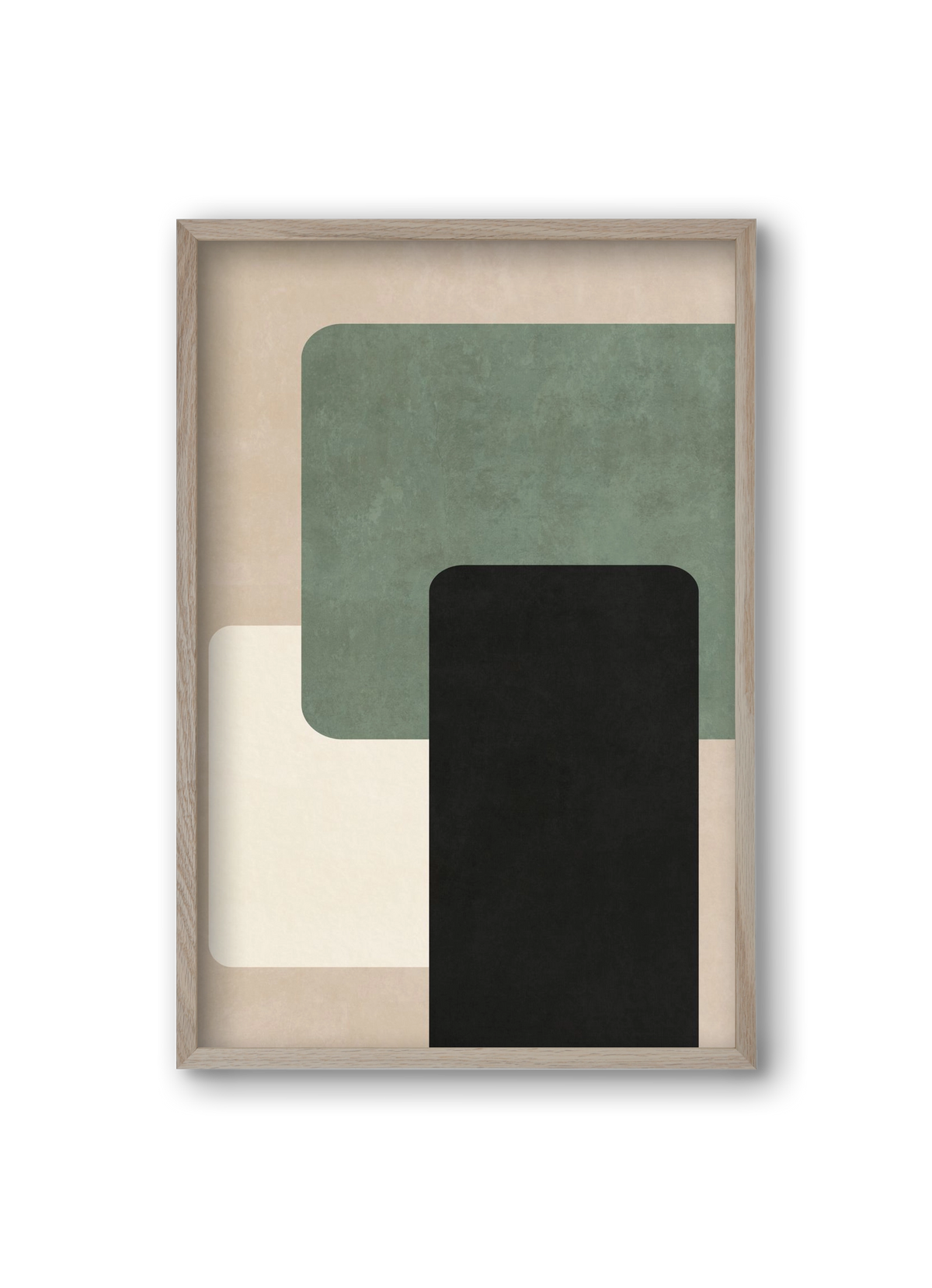 MINIMUM GEOMETRIES 03, 20x30 cm (20x30 cm), Tölgy keret