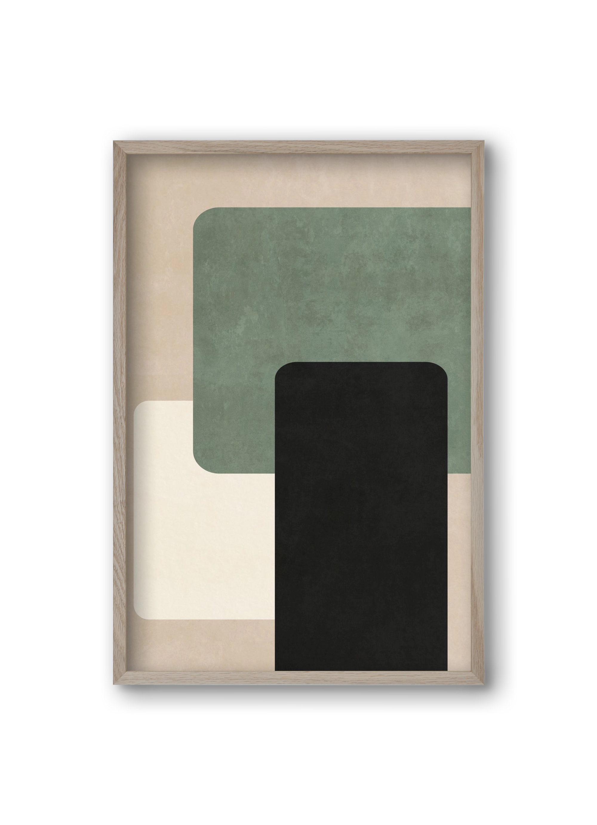 MINIMUM GEOMETRIES 03, 20x30 cm (20x30 cm), Tölgy keret