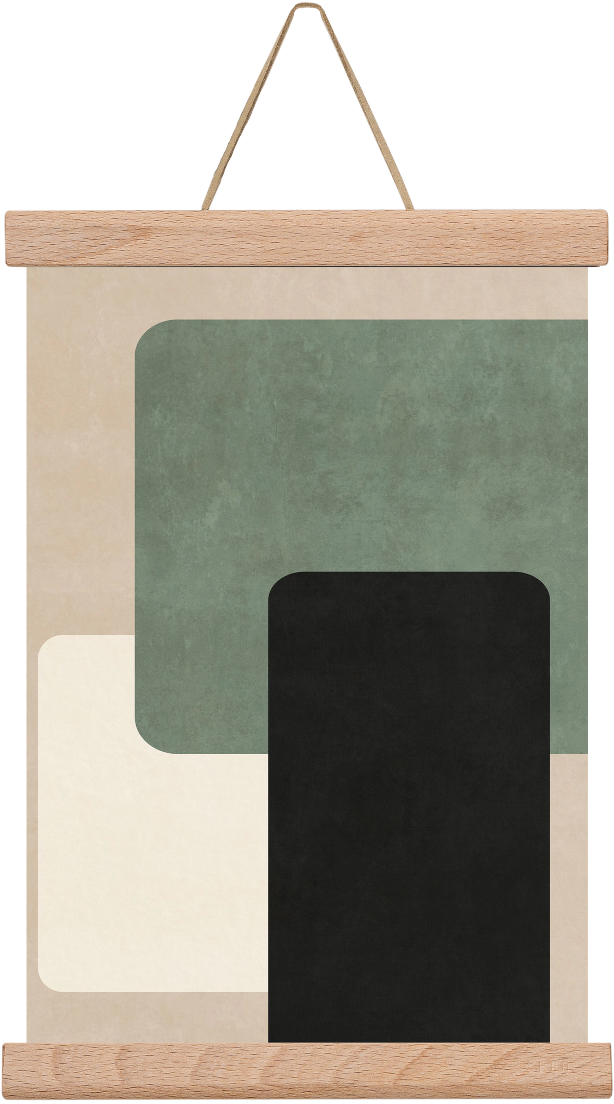 MINIMUM GEOMETRIES 03, 20x30 cm (20x30 cm), Tölgy akasztó