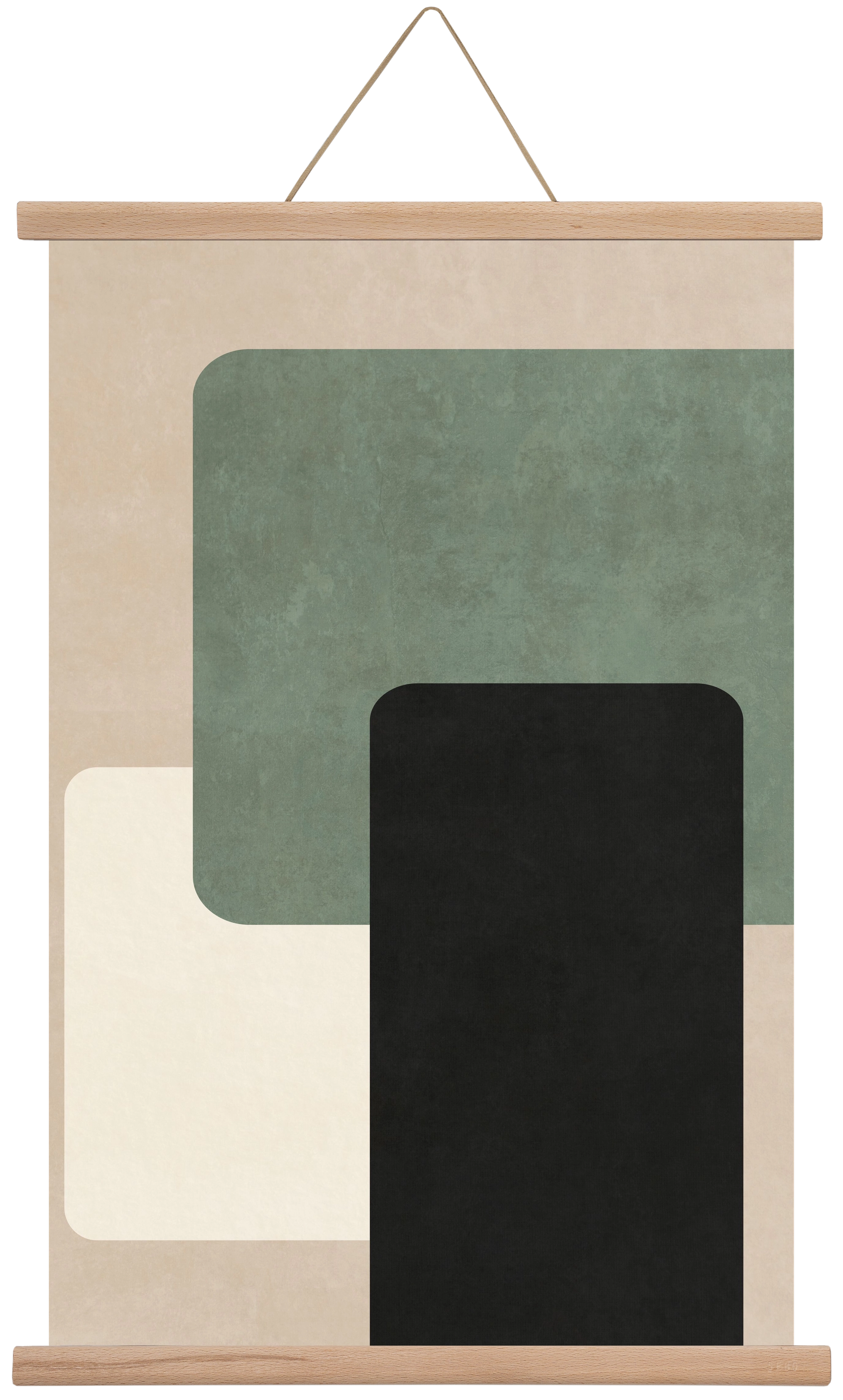 MINIMUM GEOMETRIES 03, 40x60 cm (40x60 cm), Tölgy akasztó