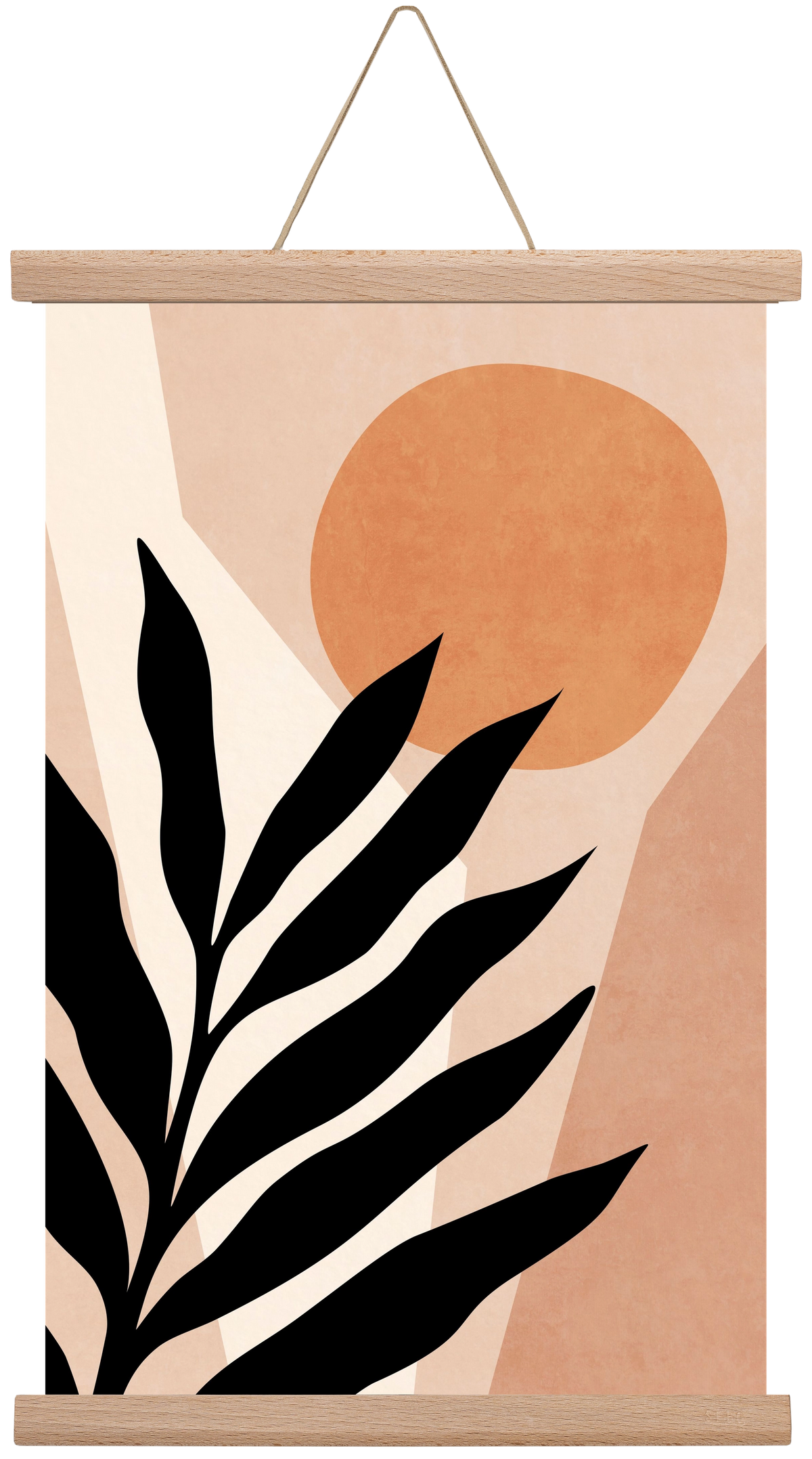 MINIMAL TROPICAL LEAF 01, 30x45 cm (30x45 cm), Tölgy akasztó